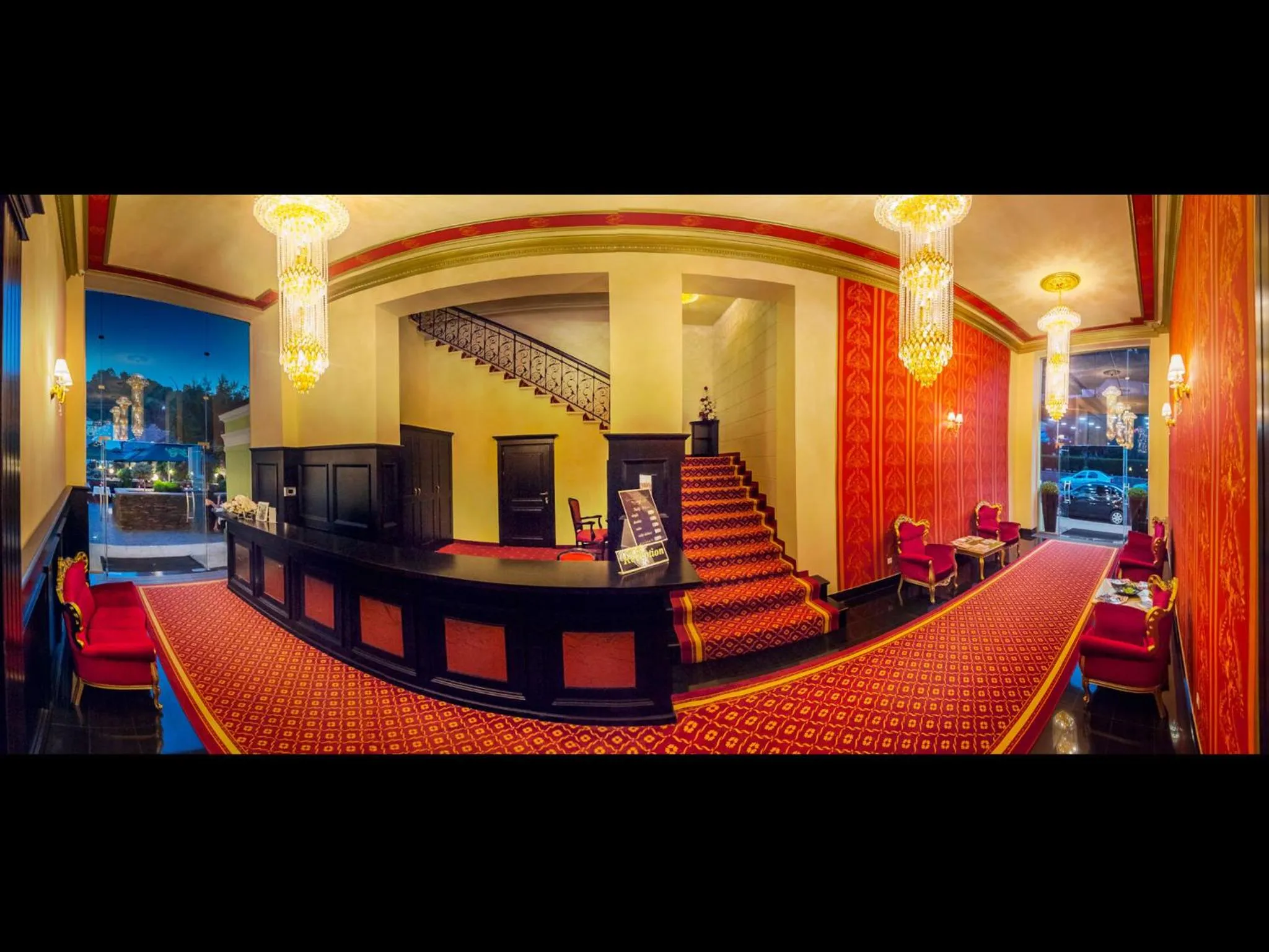 Lobby or reception in Hotel Central Park Sighisoara