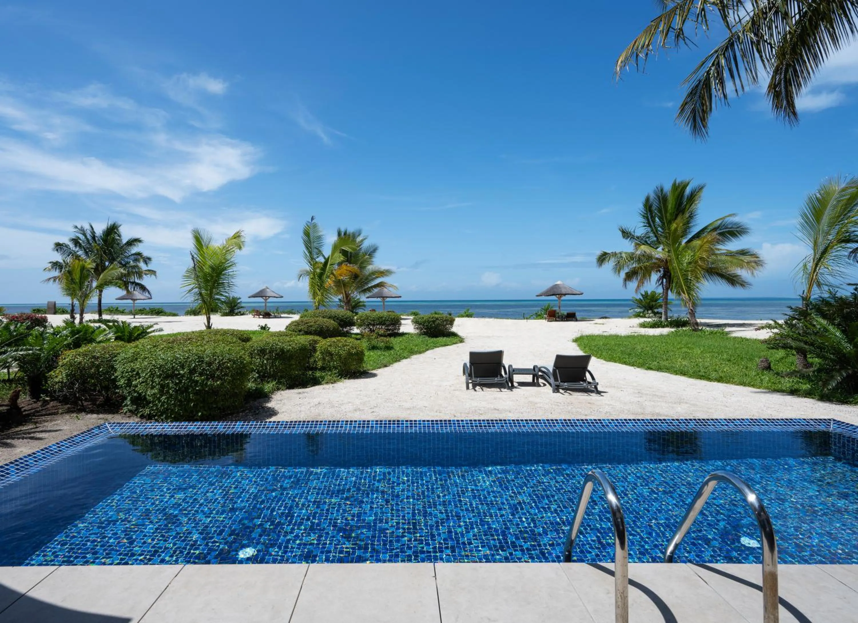 Pool view in The Residence Zanzibar