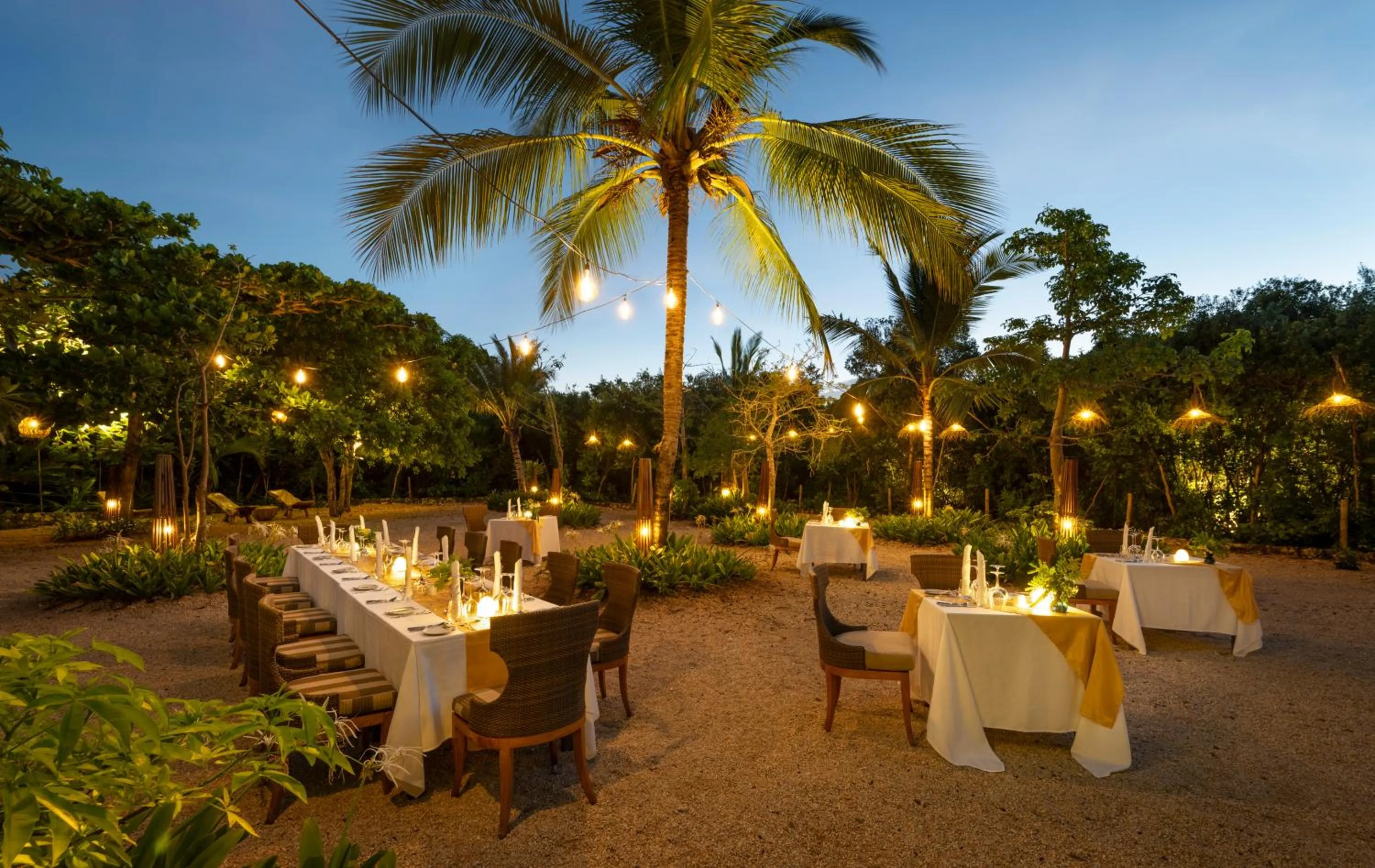 Dining area in The Residence Zanzibar