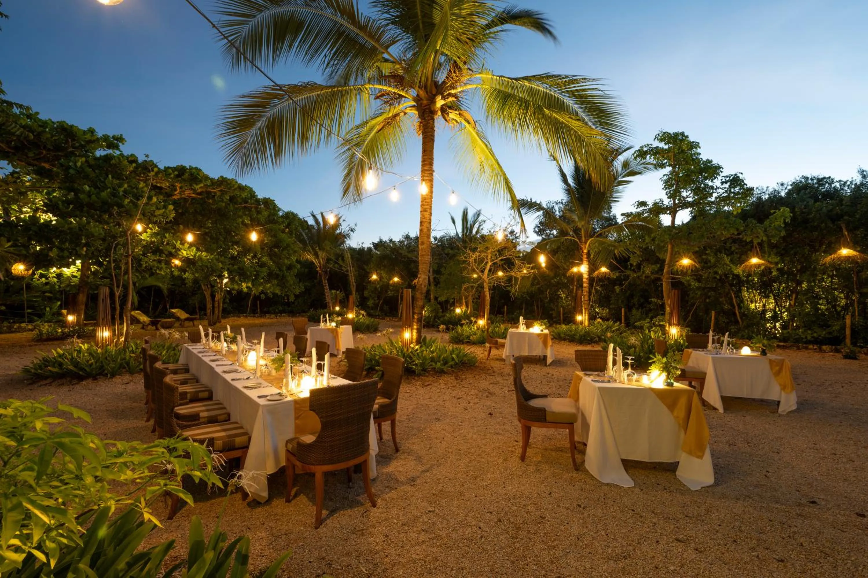 Dining area in The Residence Zanzibar