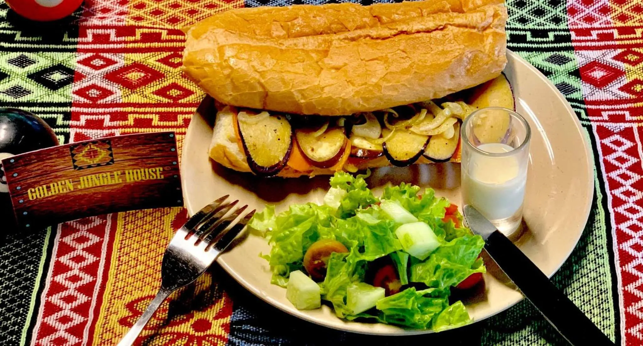 Food in Golden Jungle House