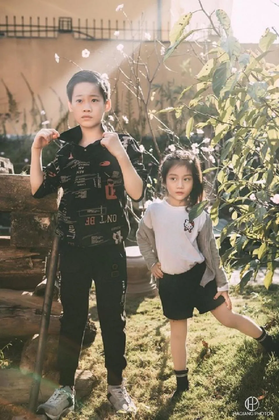 children in Golden Jungle House