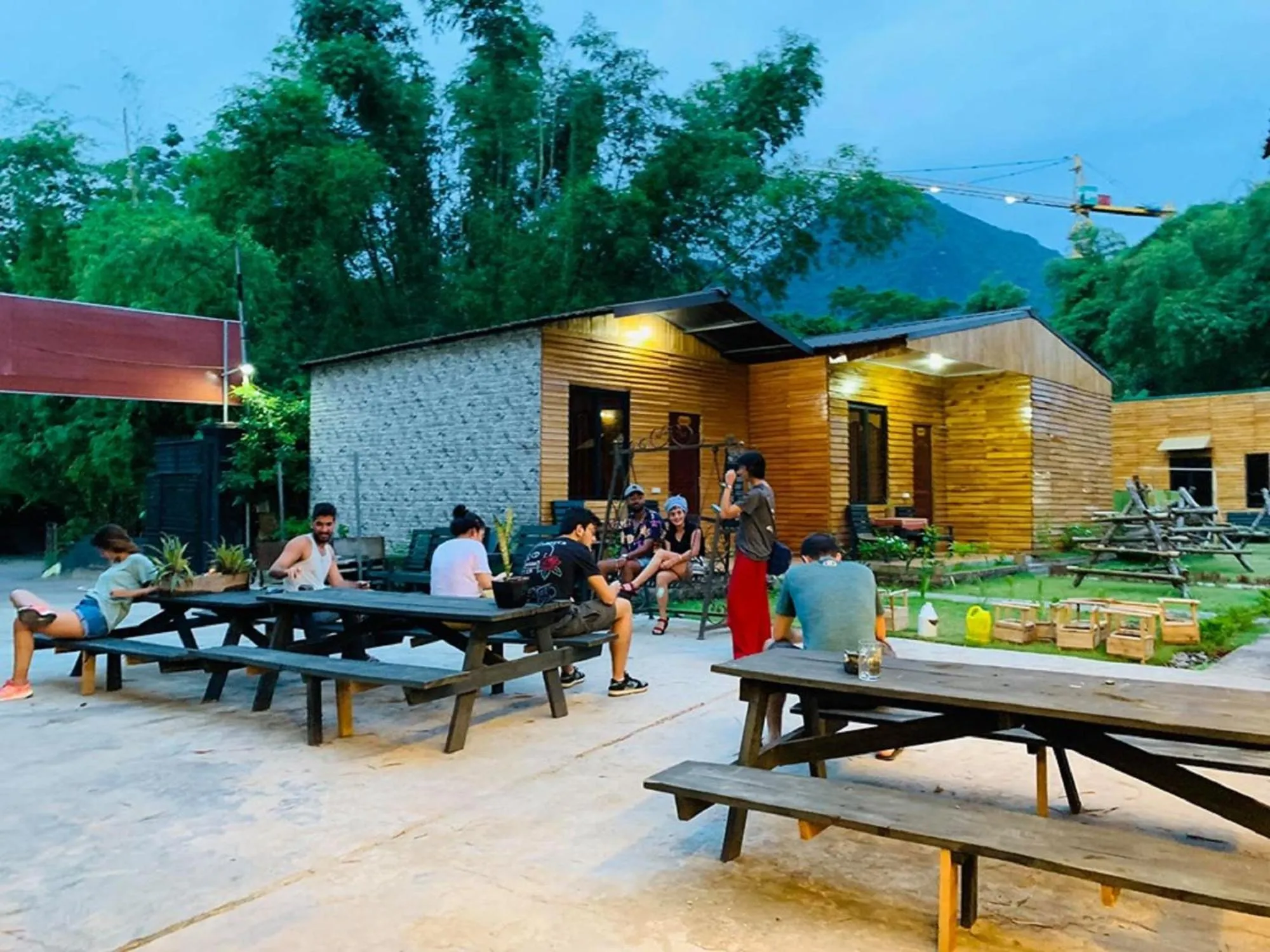 Patio in Golden Jungle House