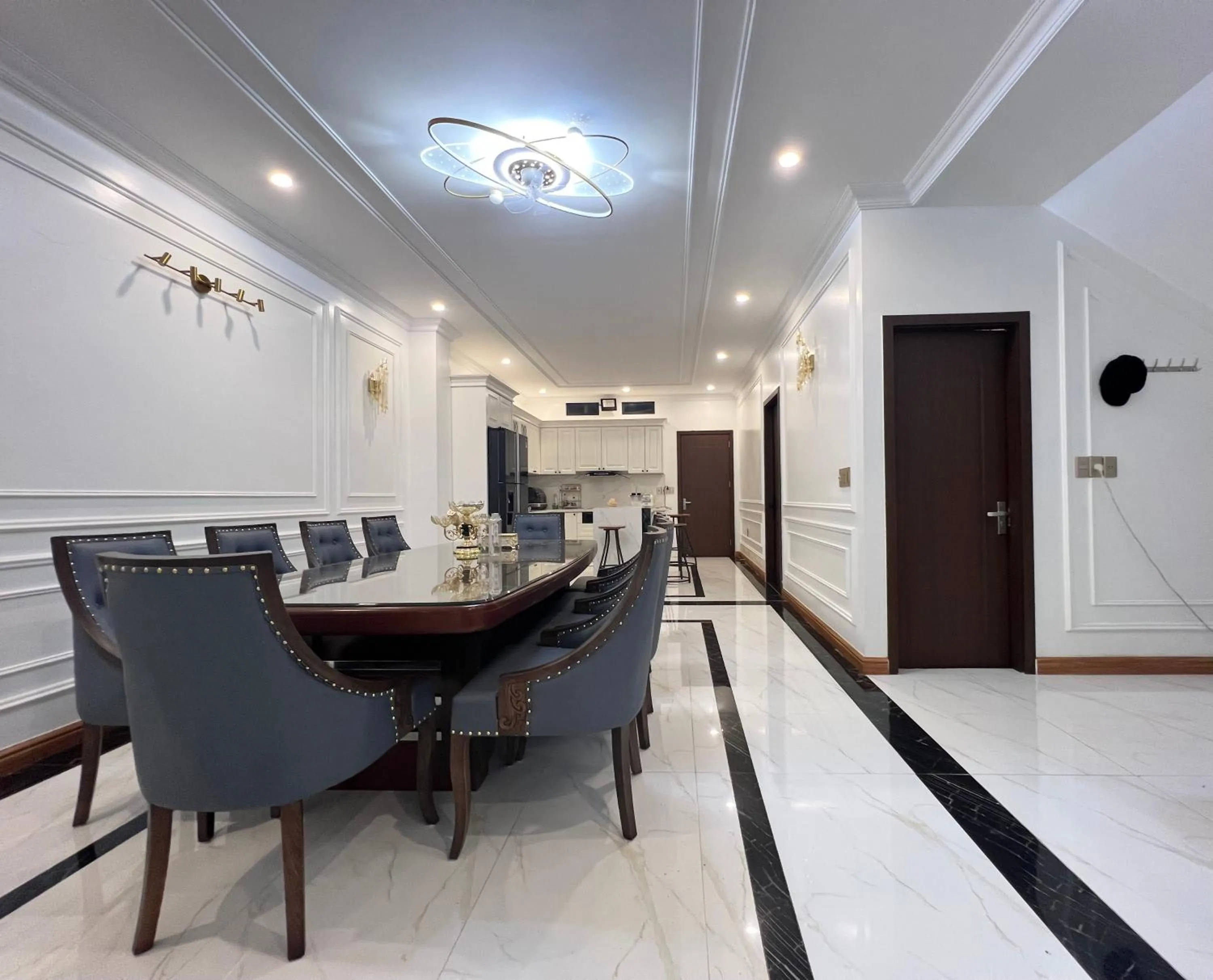 Seating area in Golden Jungle House