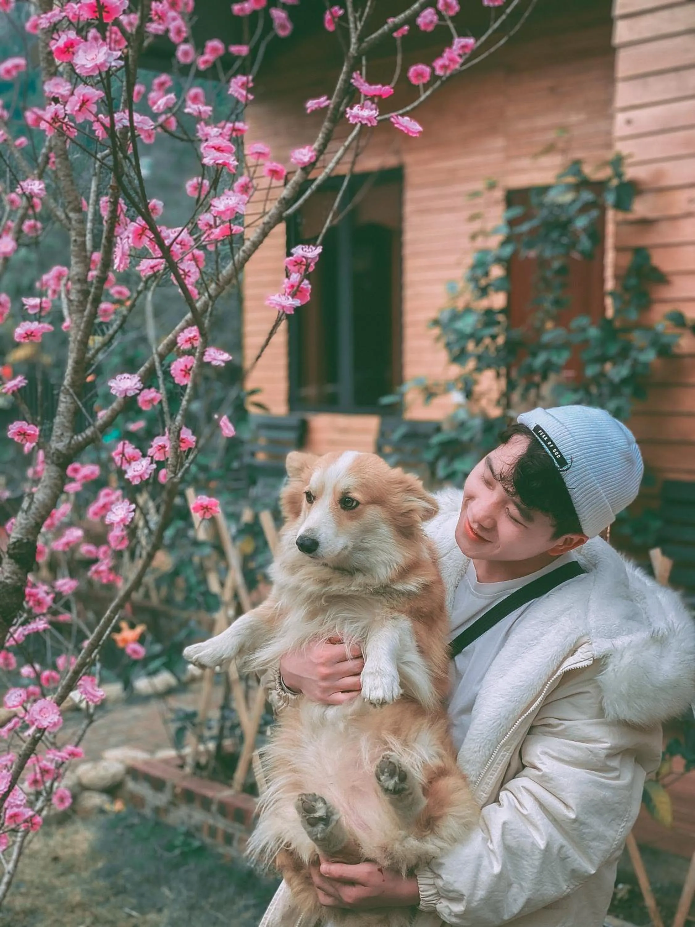 People in Golden Jungle House