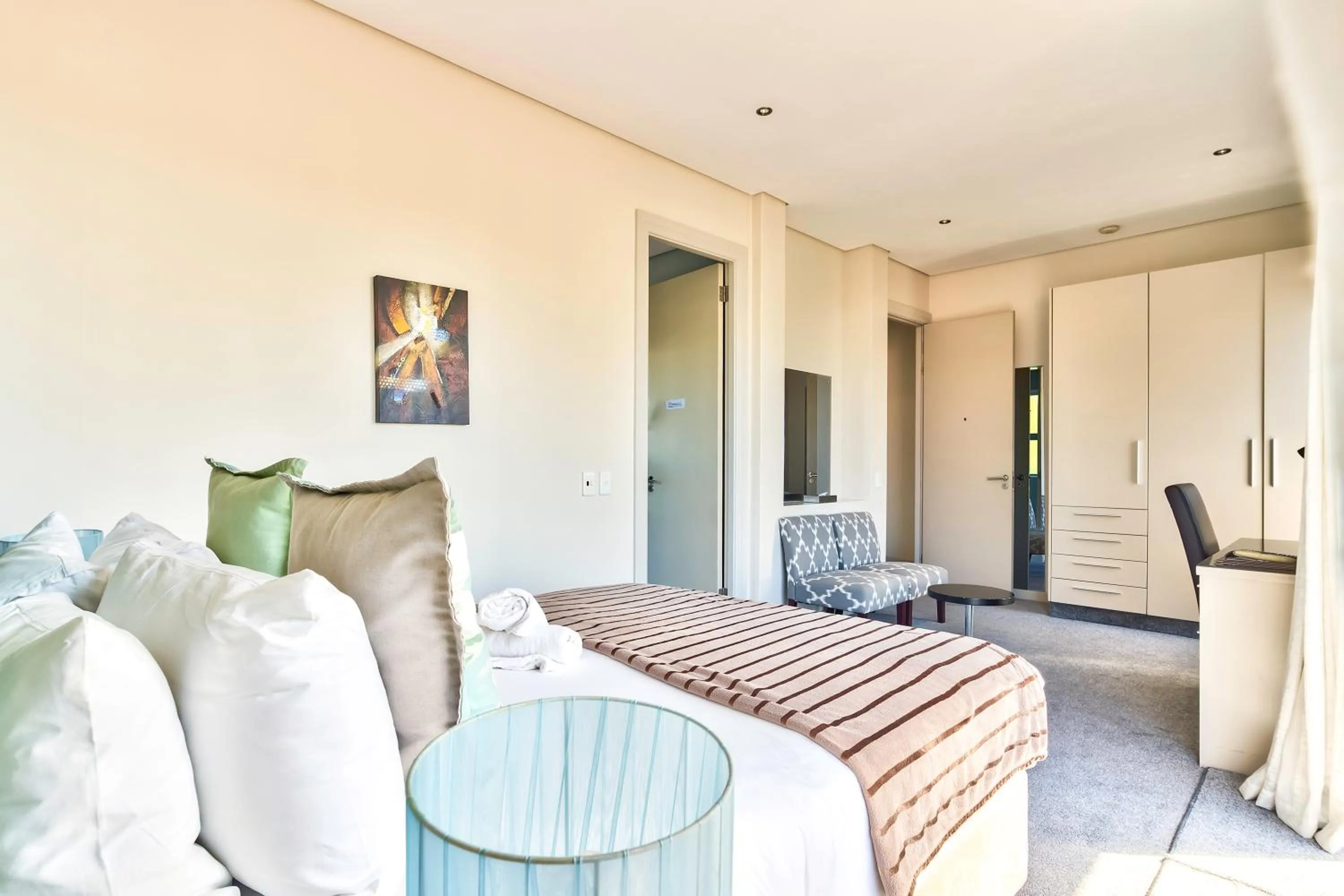 Bed in The One 8 Hotel in Green Point - Solar Power