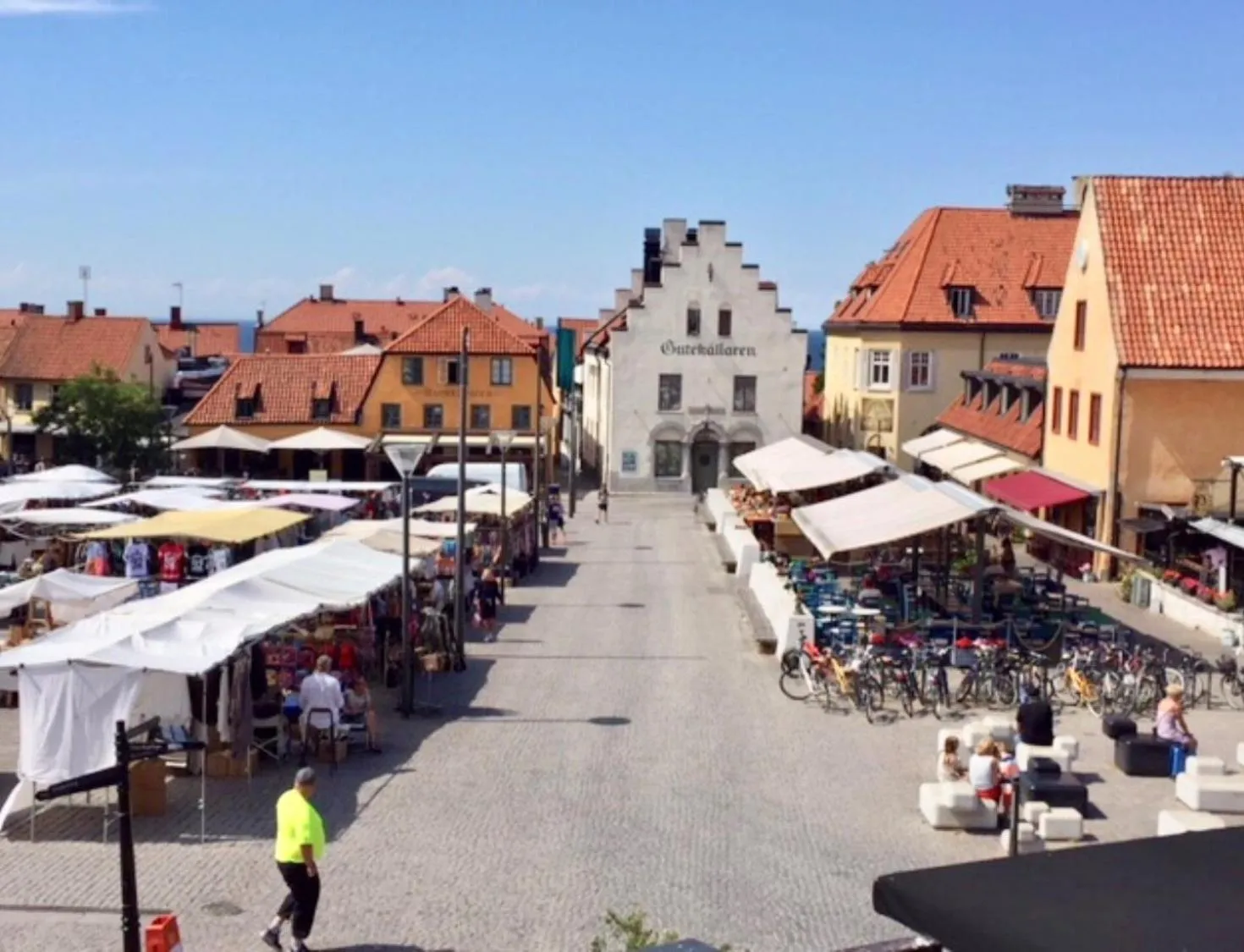 Street view in Stora Torget - Visby Lägenhetshotell