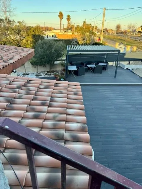 Balcony/Terrace in LOGIS Hôtel La Chaumière