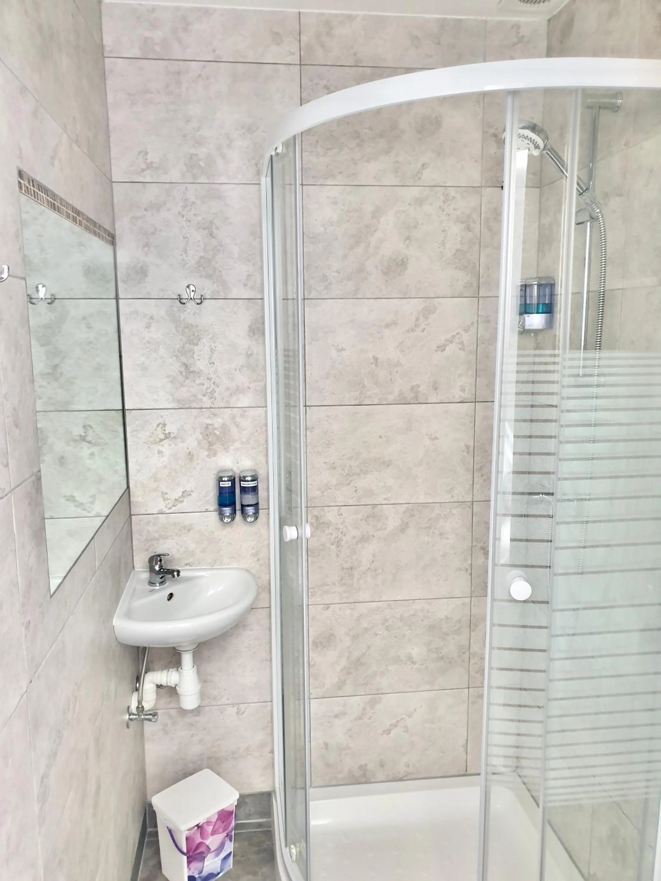 Shower in Comfortable rooms in the house