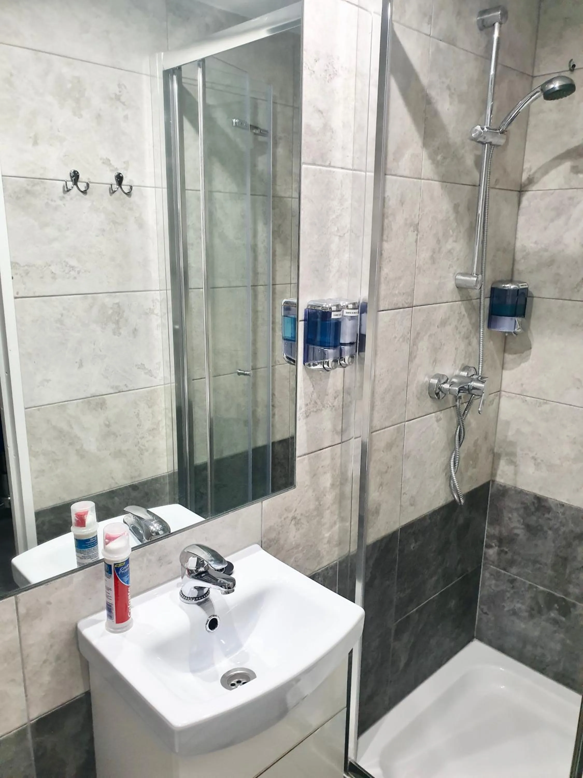 Shower in Comfortable rooms in the house