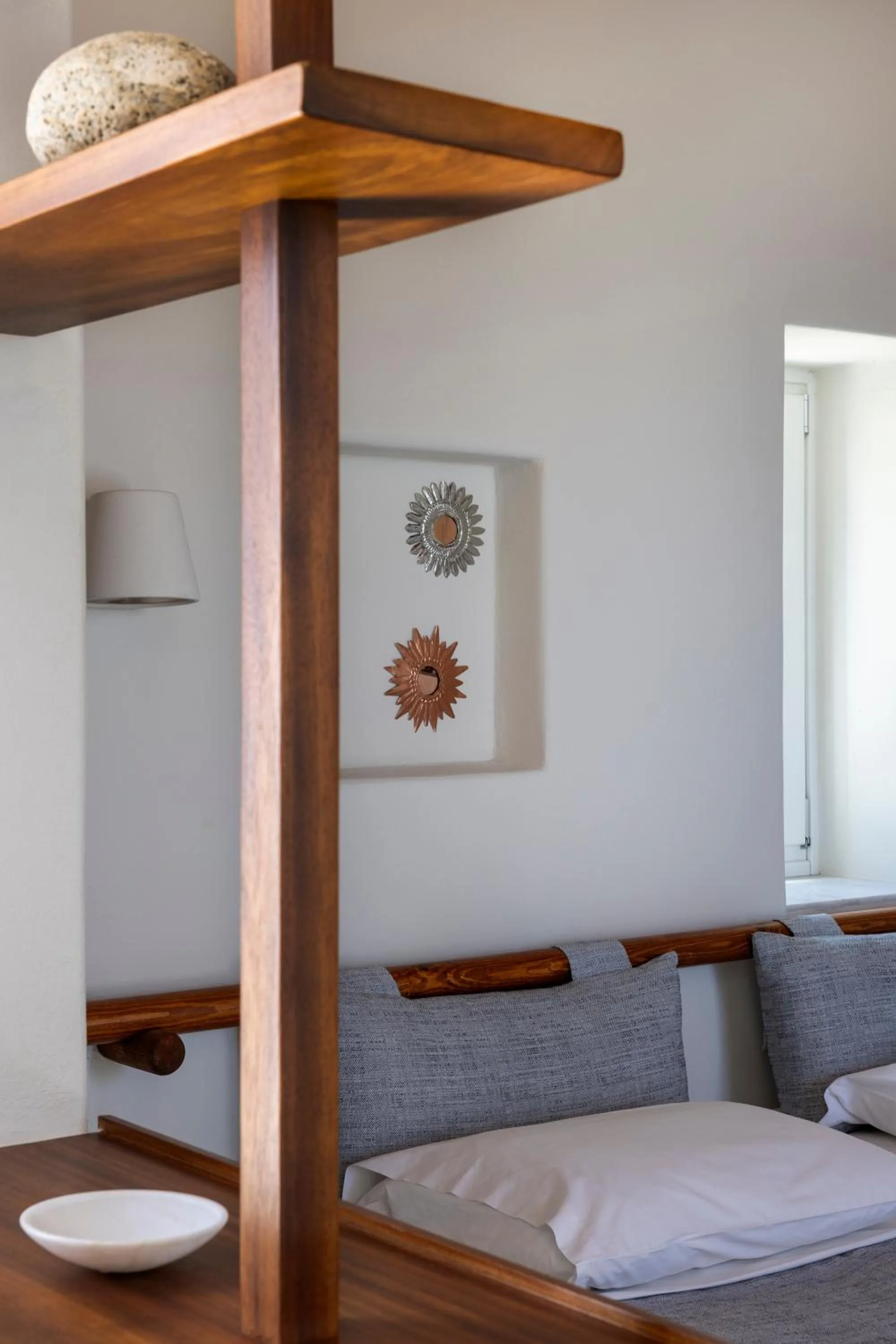 Bedroom, Bed in Mykonos Beach Hotel