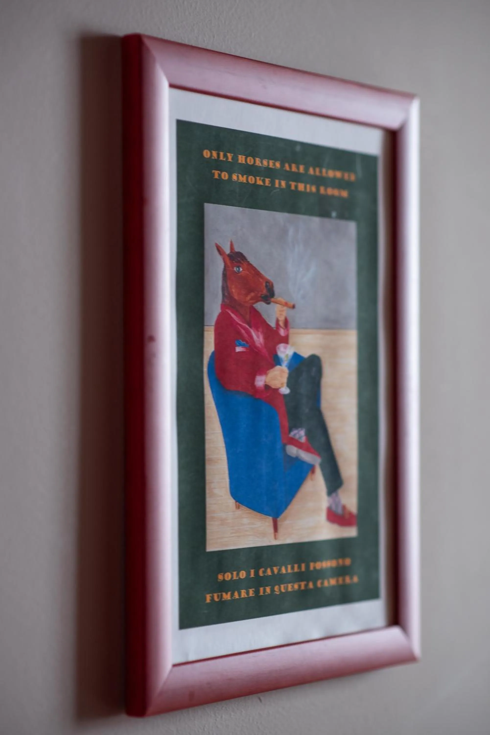 Decorative detail in Hotel Osteria della Pista dal 1875