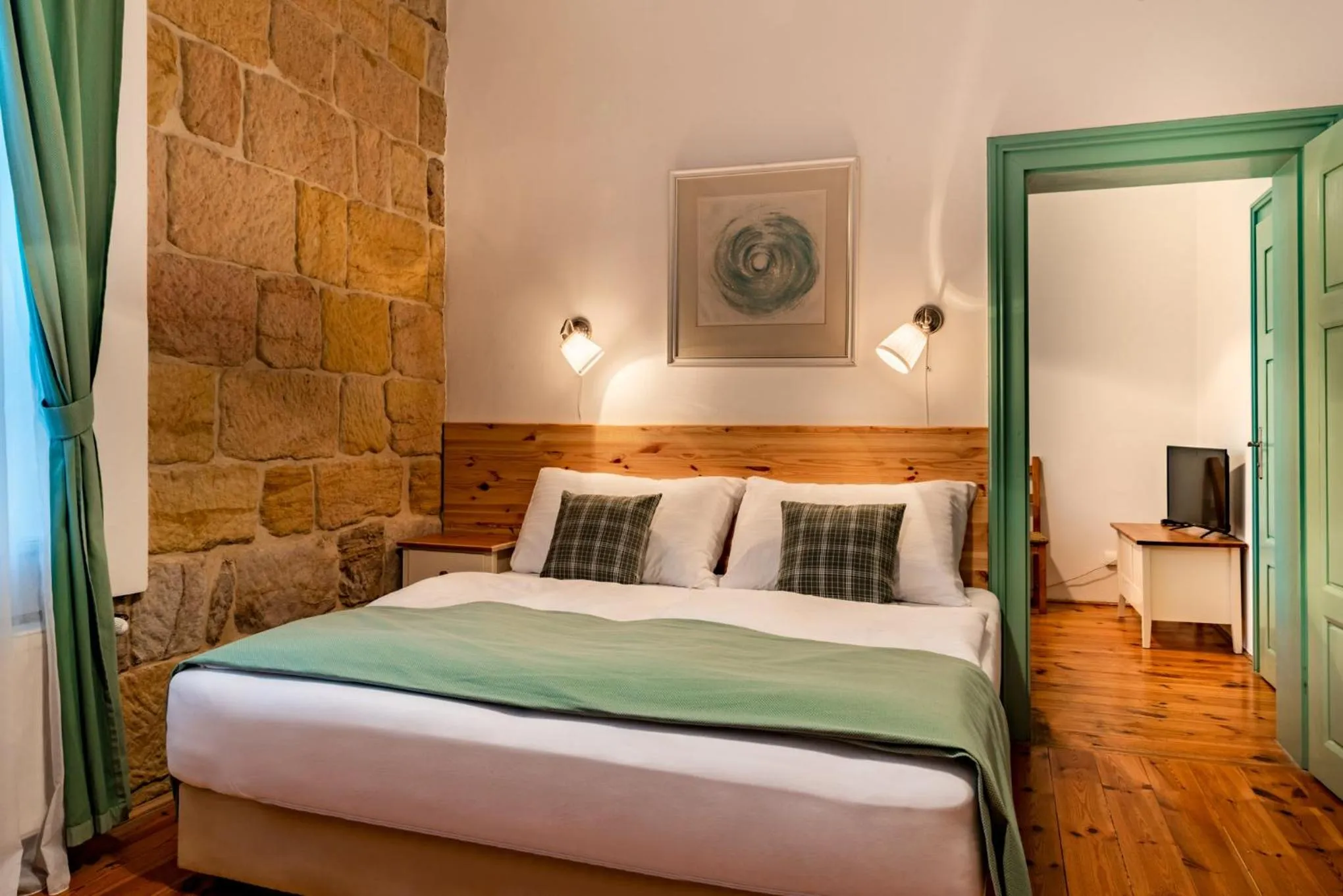 Bedroom, Bed in Wellness Hotel Zámeček