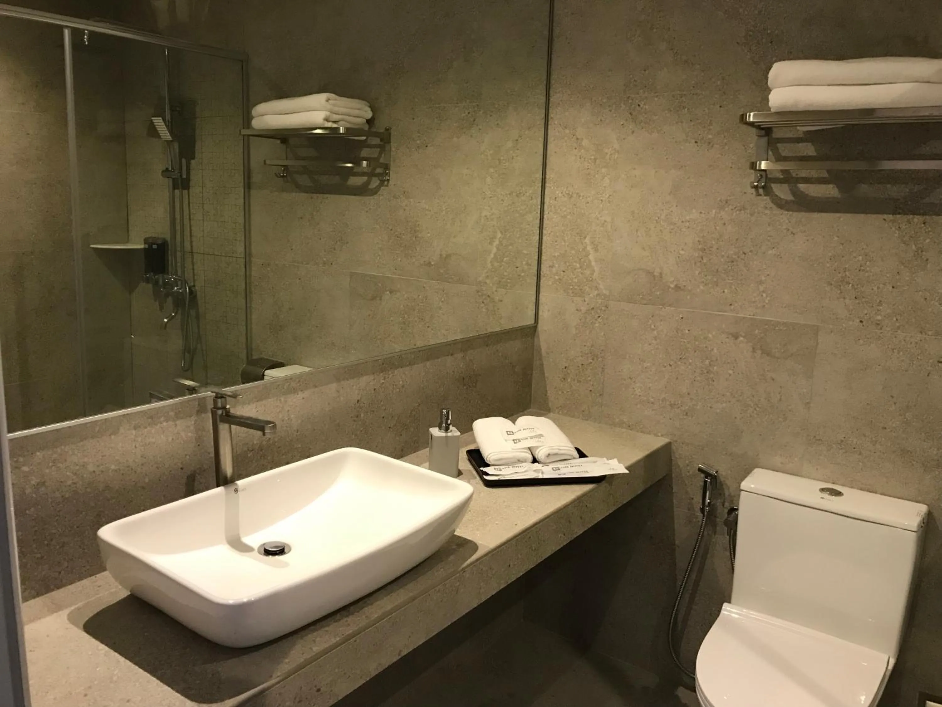 Toilet in Frame Hotel