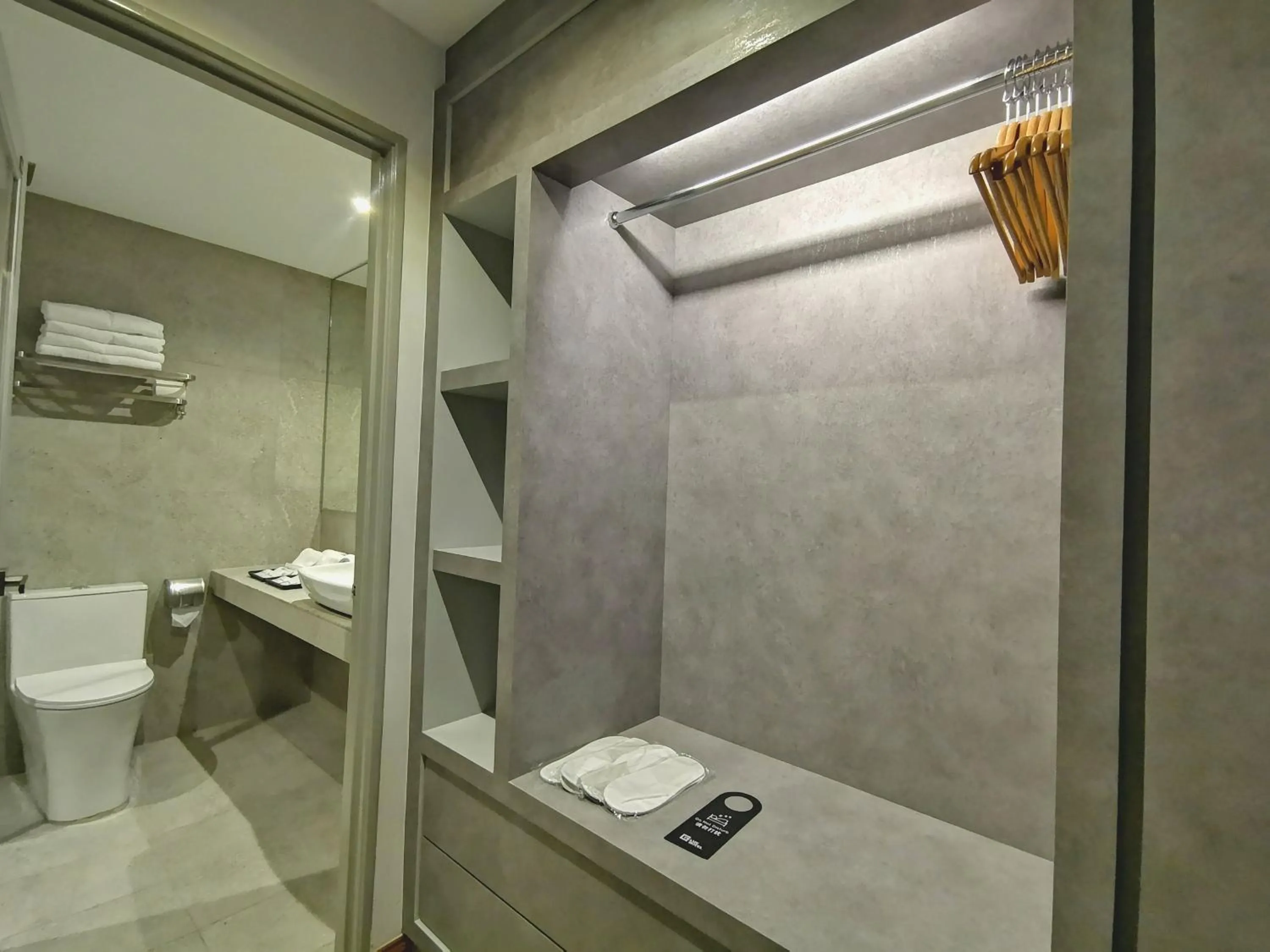 Toilet in Frame Hotel