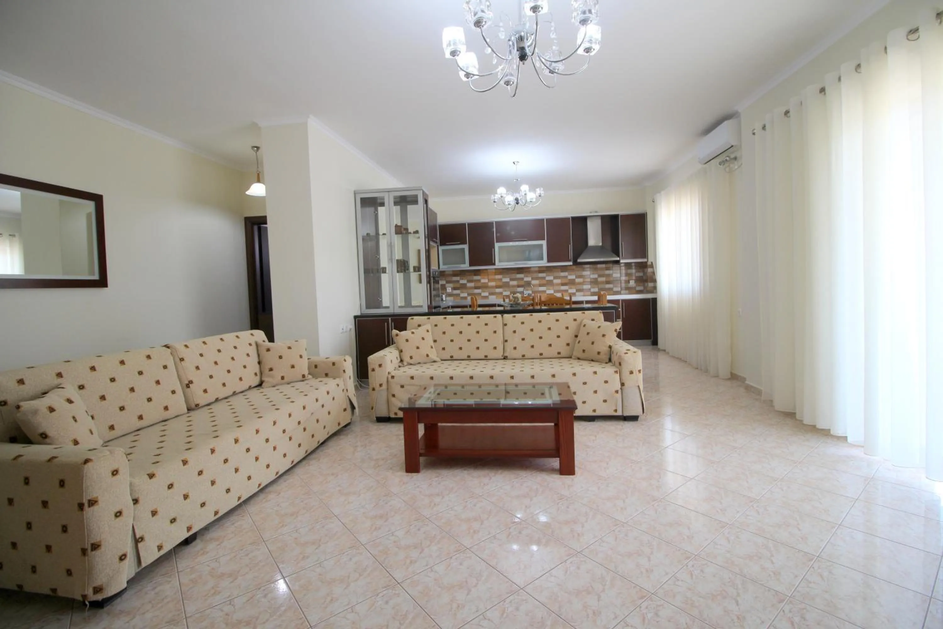 Seating area in Hotel Milo Ksamil