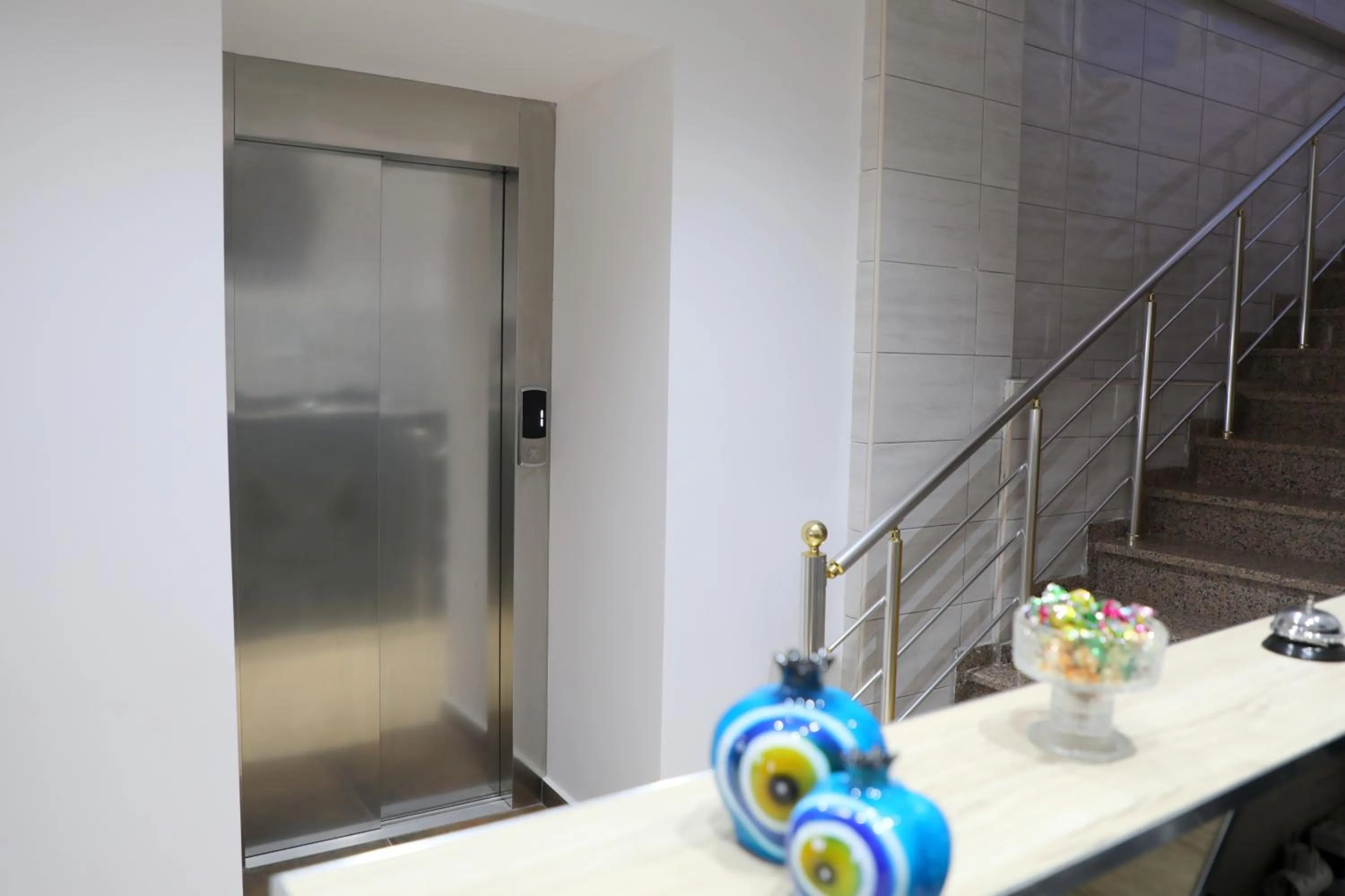 elevator in Hotel Milo Ksamil