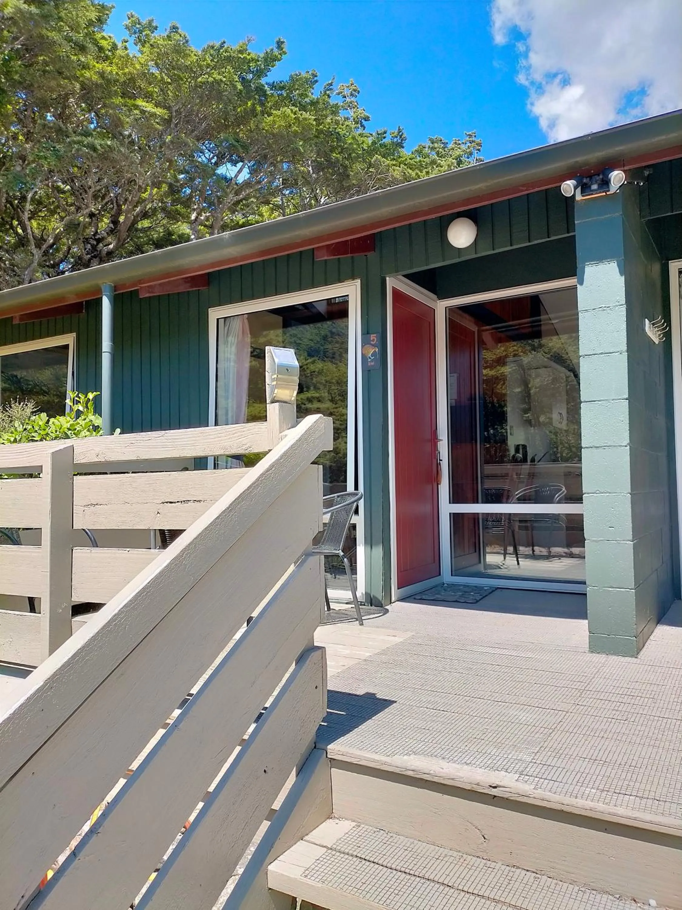 Patio in Arthur's Pass Alpine Motel
