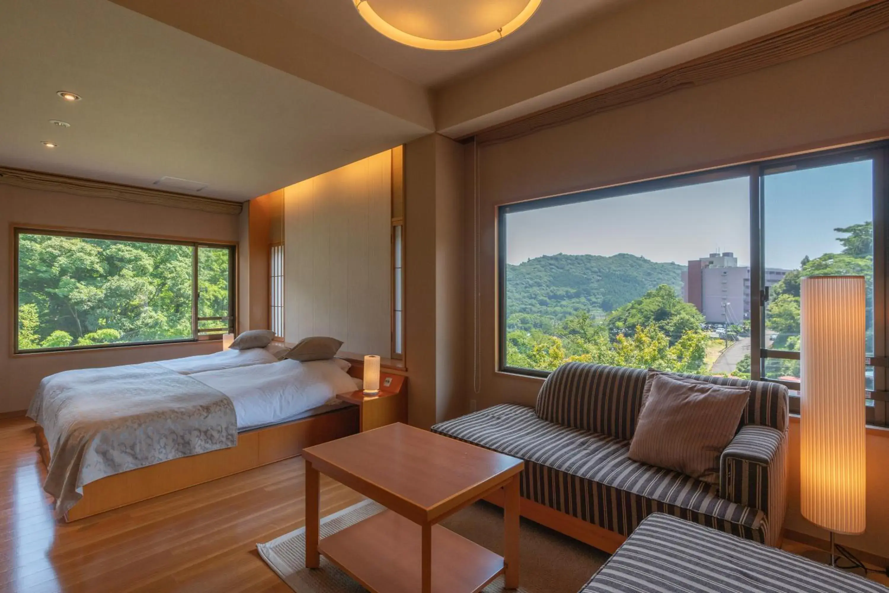 Corner Room with Tatami Area with Semi Open-Air Bath - Garden view in Gyokusui -Adult Only- Corner Room with Tatami Area with Semi Open-Air Bath - Garden view in Gyokusui -Adult Only-