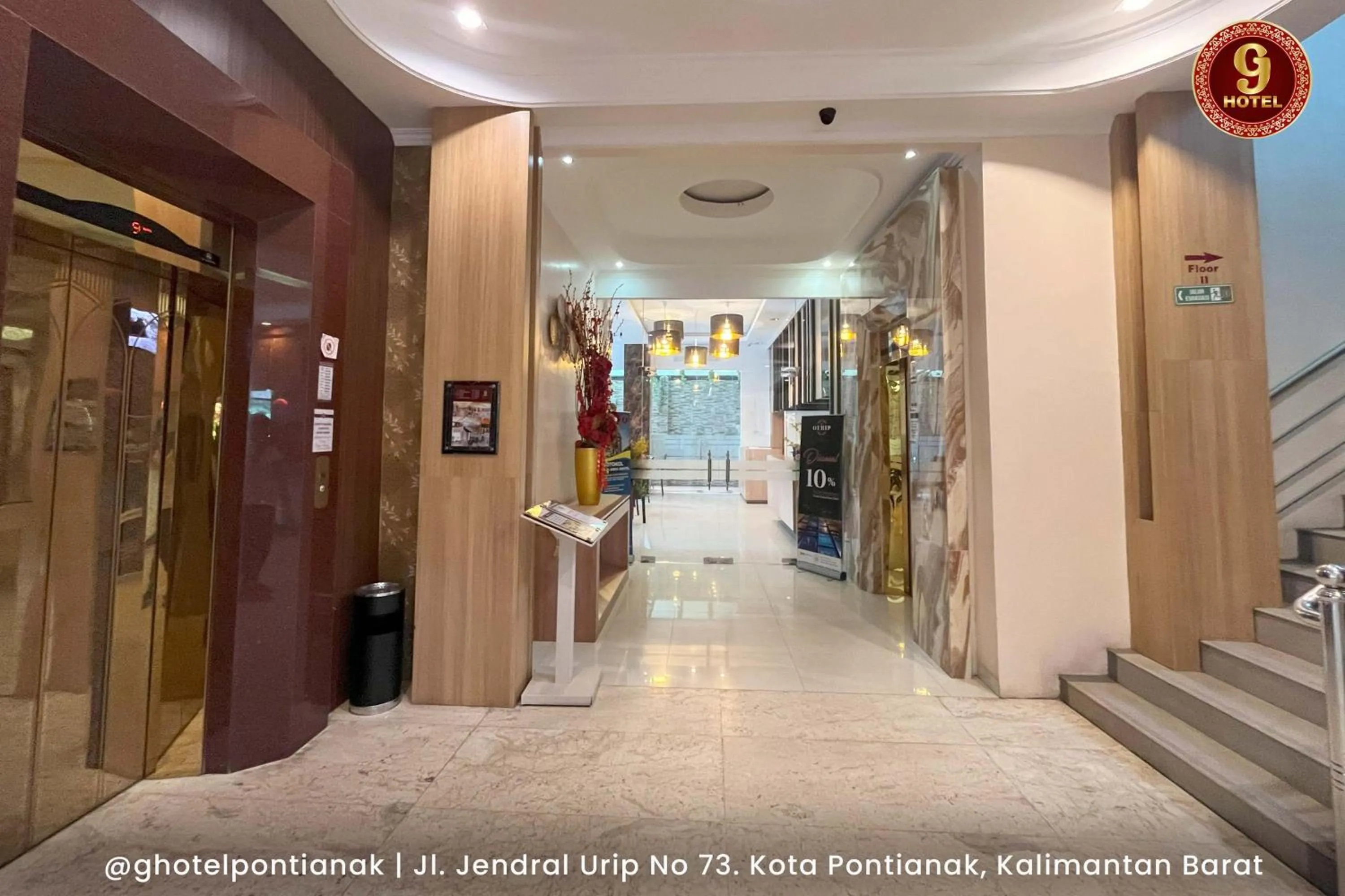 Area and facilities in G-Hotel Pontianak