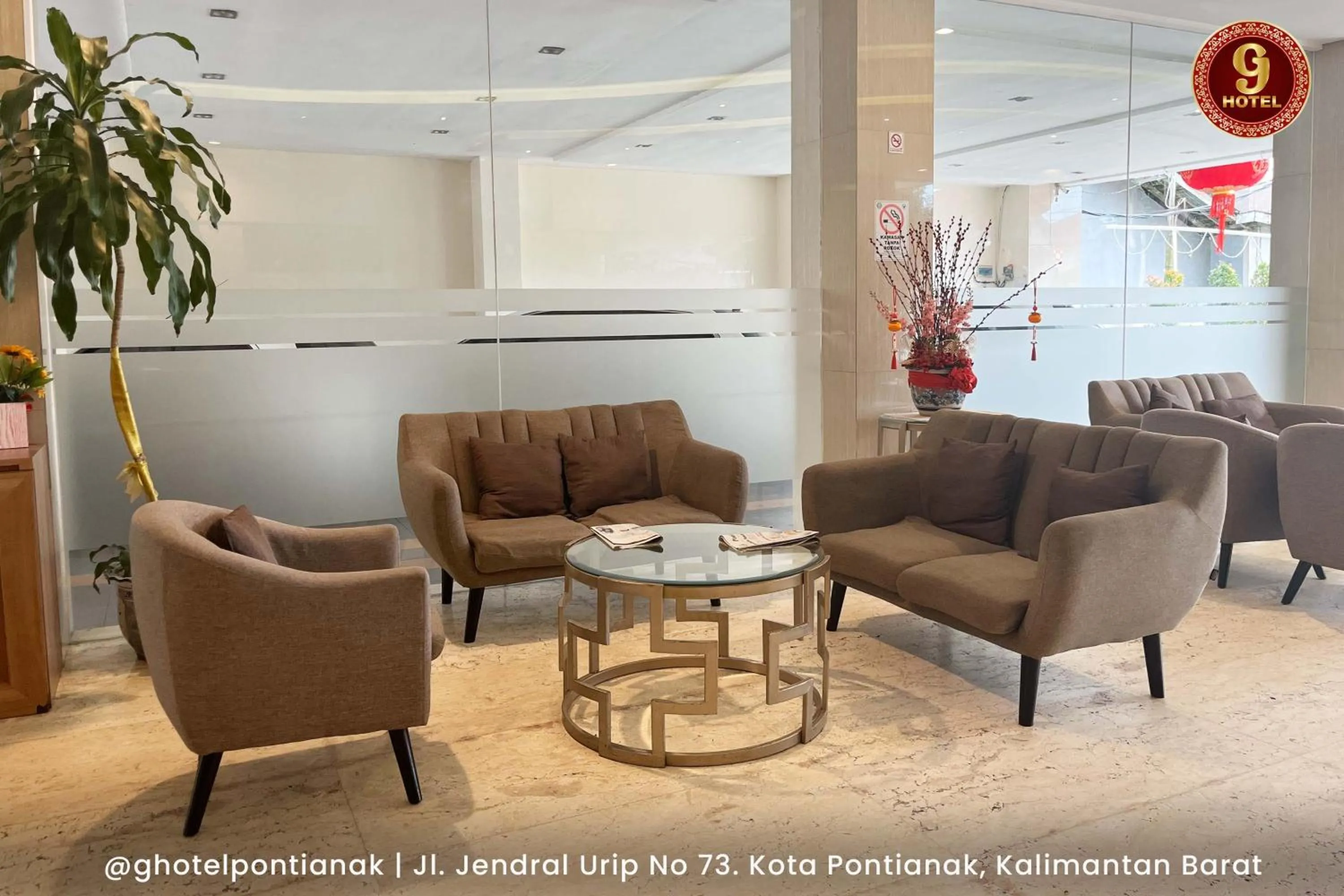 Lobby or reception in G-Hotel Pontianak