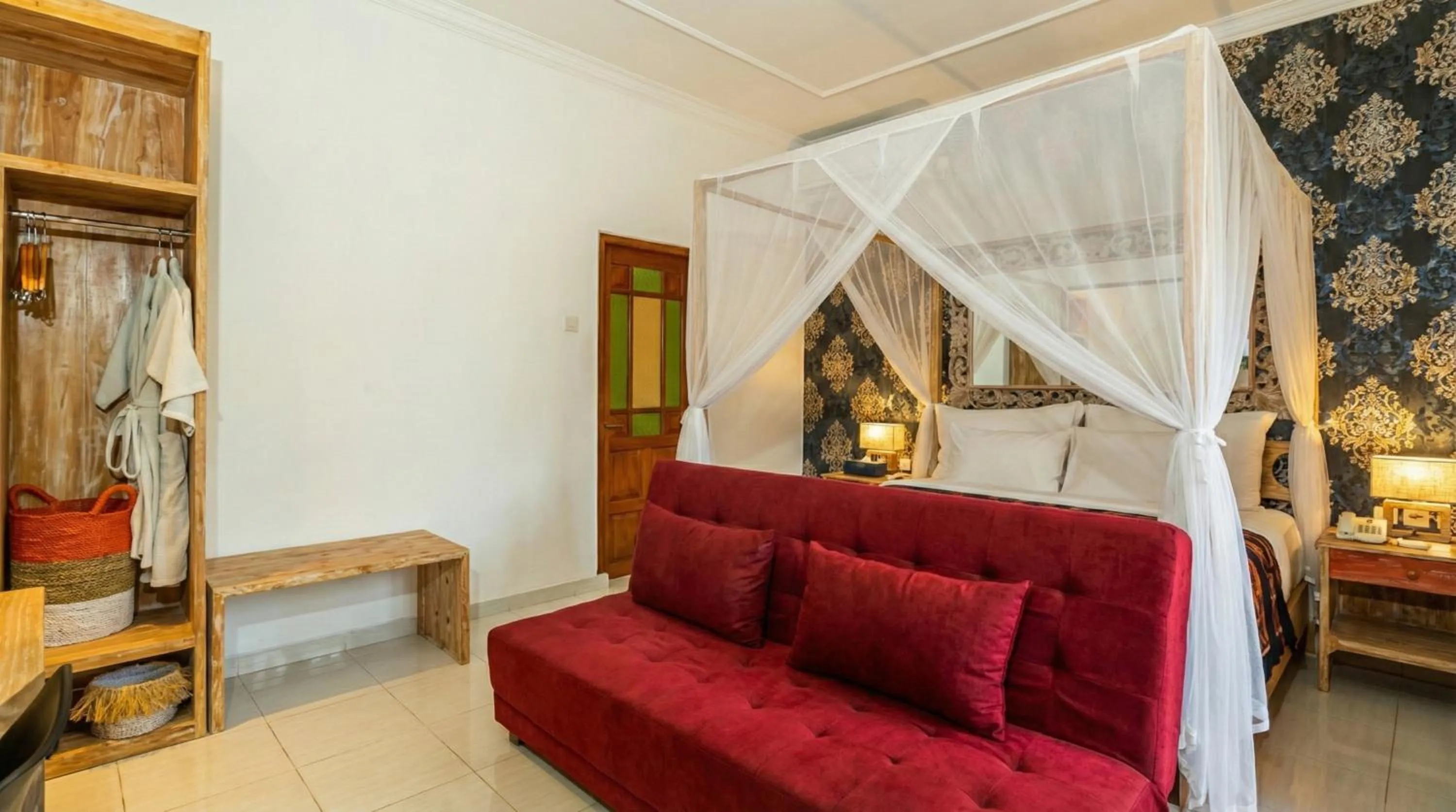 Bedroom in 18 Suite Villa Kuta