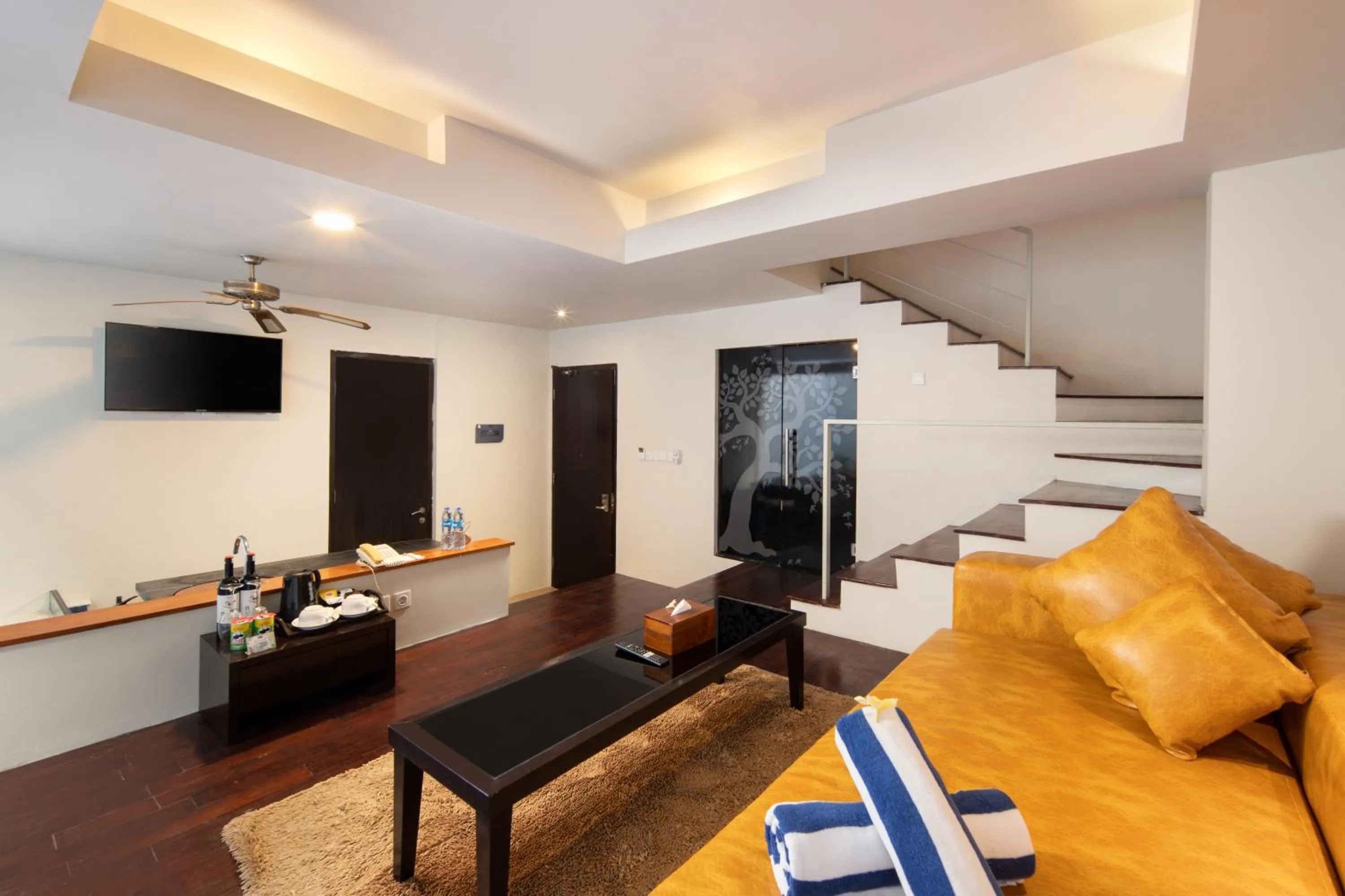 Living room in 18 Suite Villa Loft at Kuta