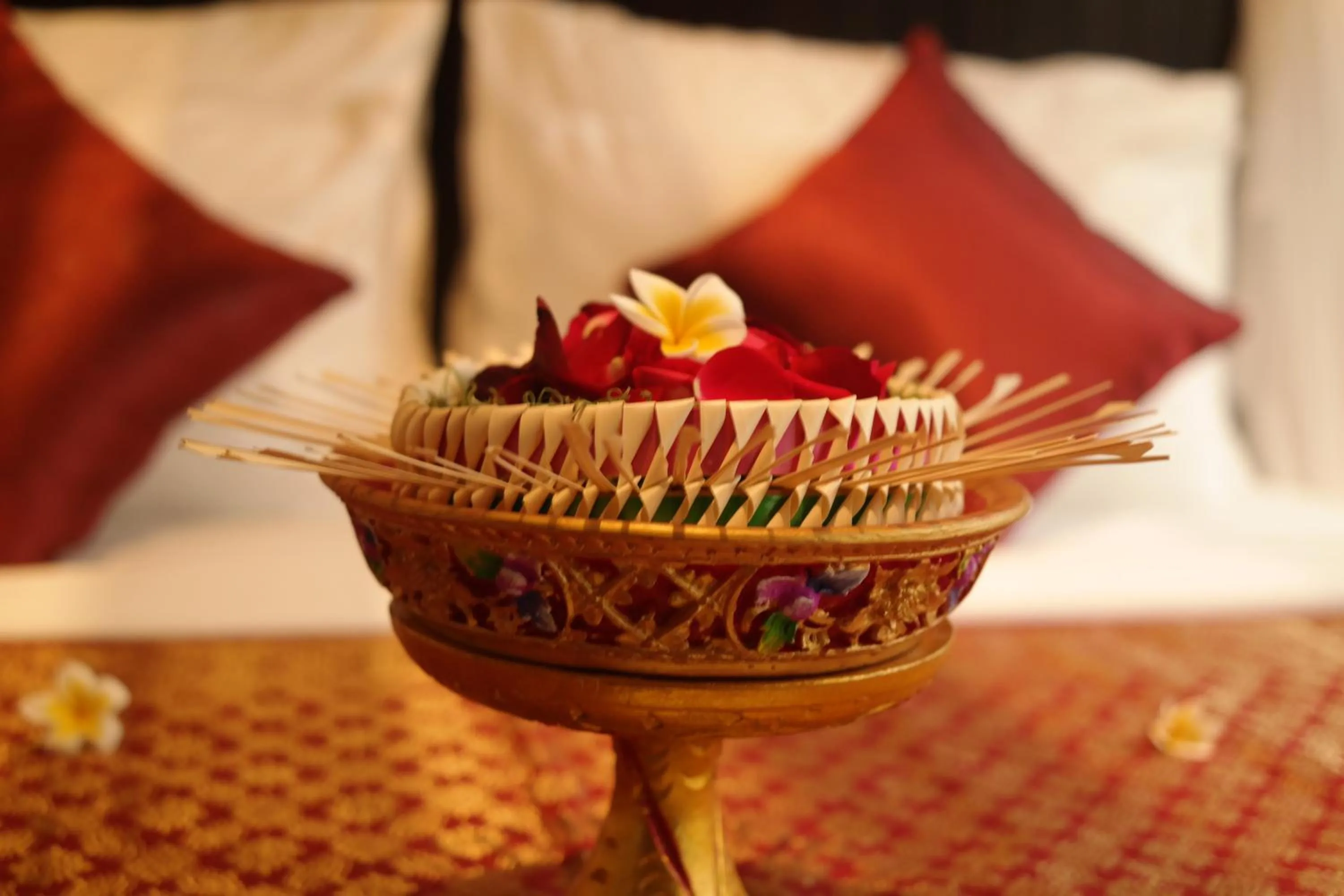 Decorative detail in 18 Suite Villa Loft at Kuta