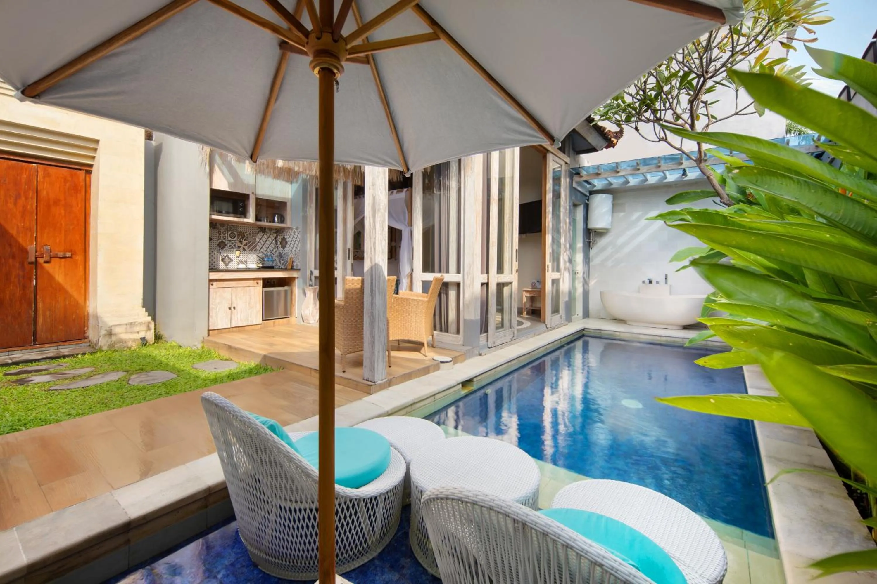 Swimming pool in 18 Suite Villa Loft at Kuta