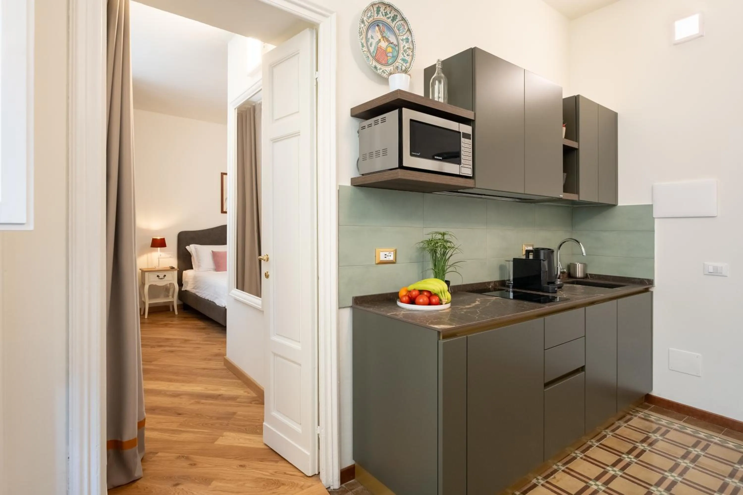 Kitchen or kitchenette in Palazzo D'Ambra Residenza d'Epoca
