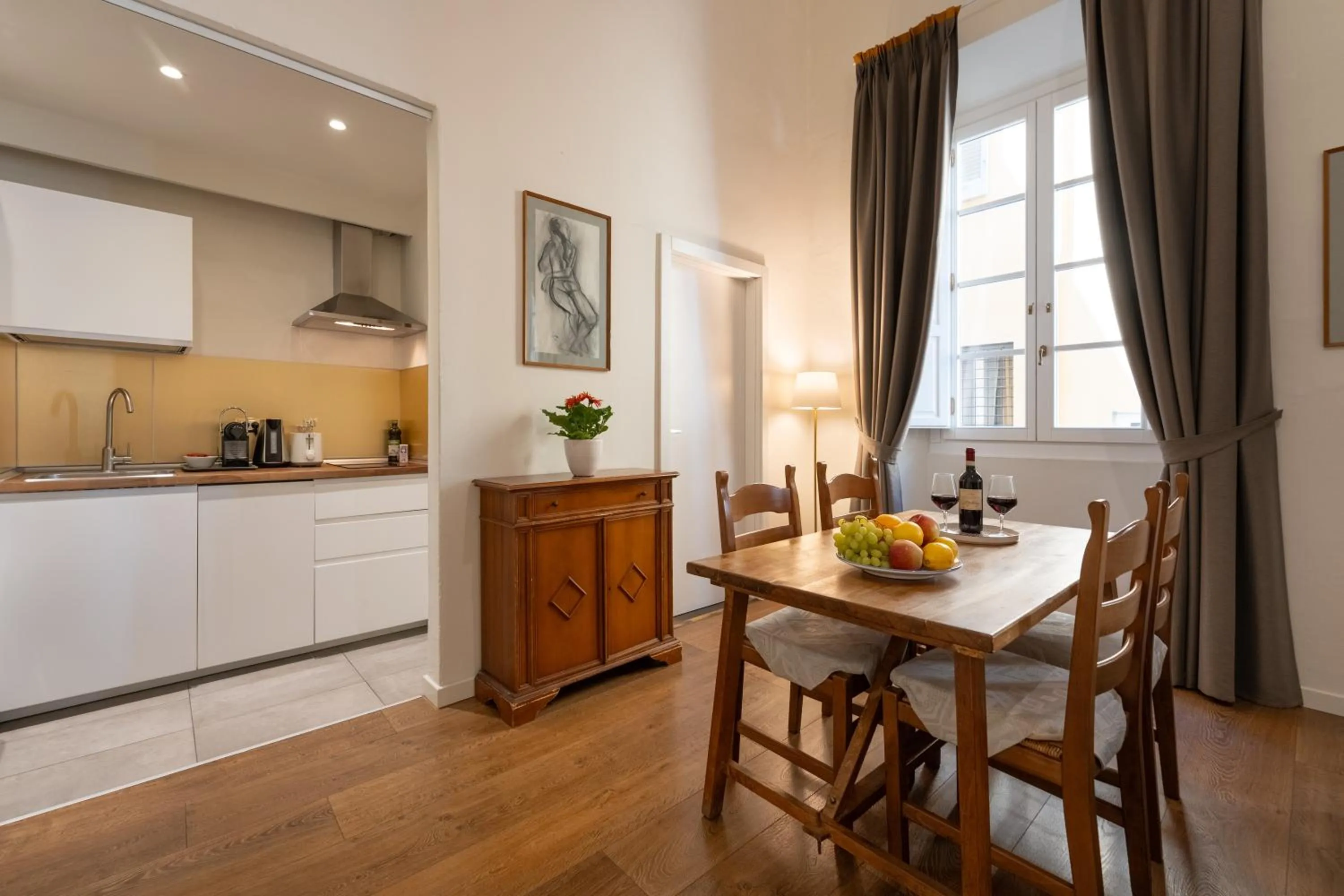 Kitchen or kitchenette in Palazzo D'Ambra Residenza d'Epoca