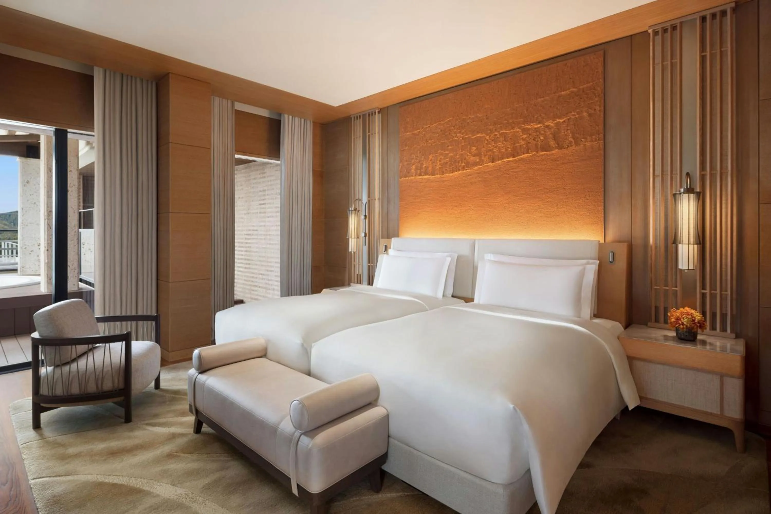 Photo of the whole room, Bed in The Ritz-Carlton Okinawa