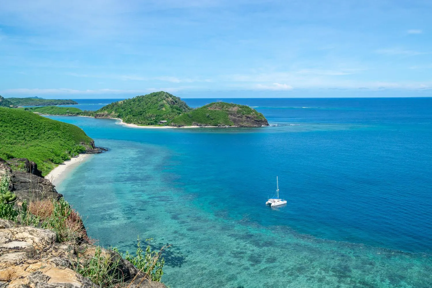 Natural landscape in Barefoot Manta Island Resort