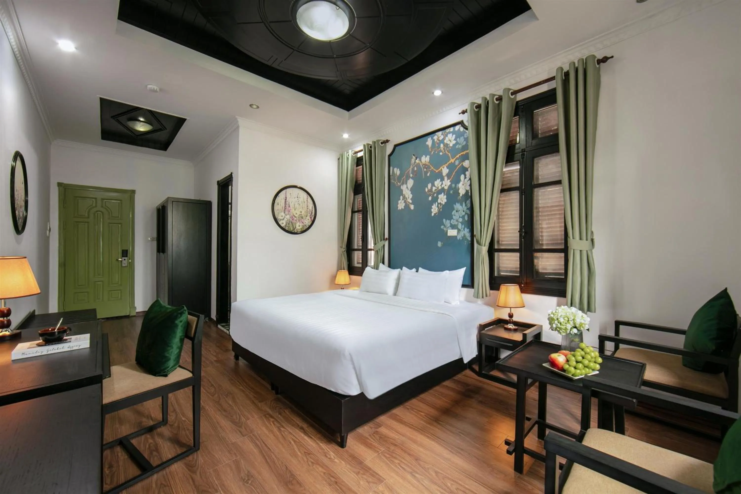 Bed in Old Quarter Charm Hotel