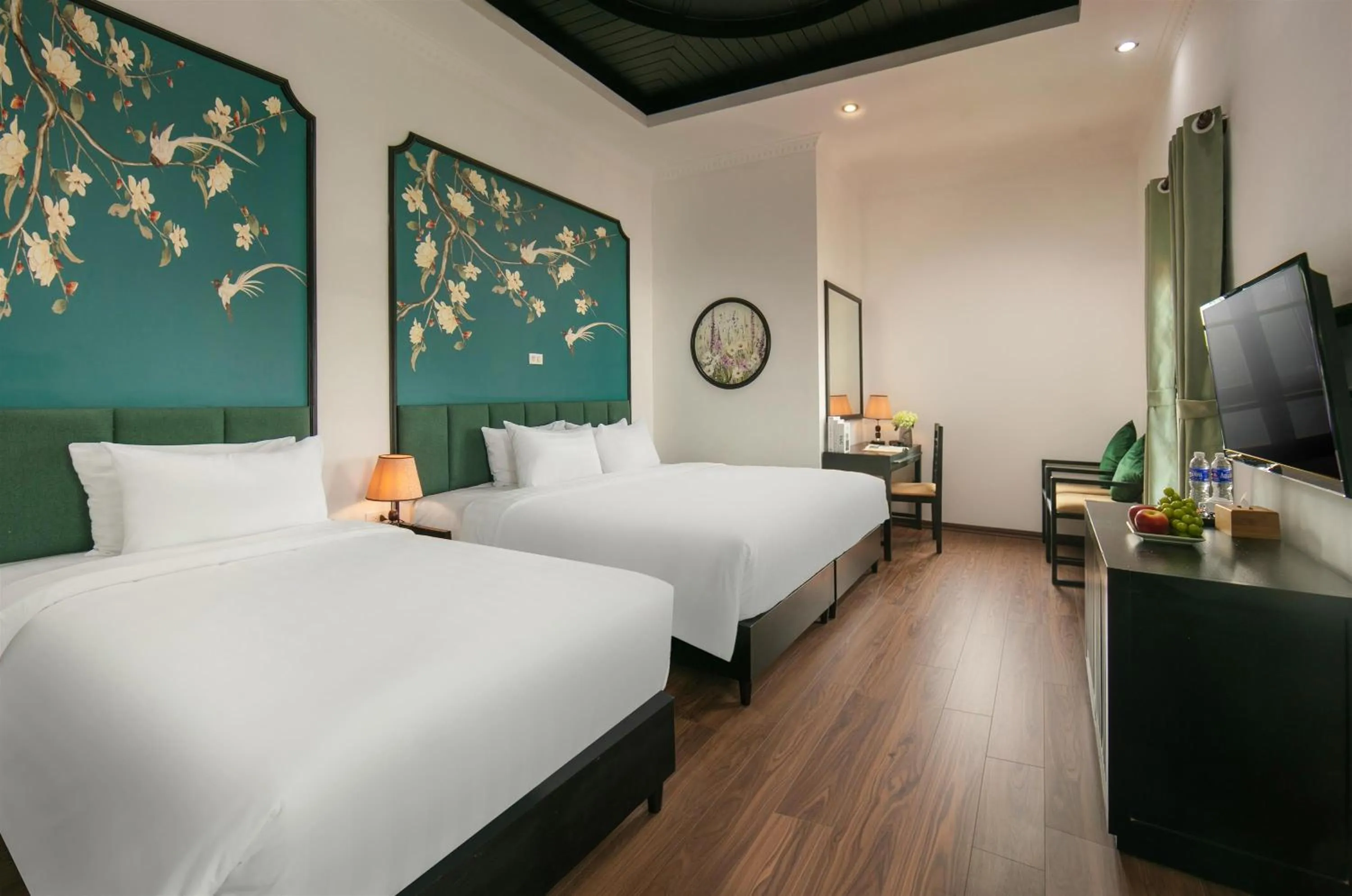 Bed in Old Quarter Charm Hotel