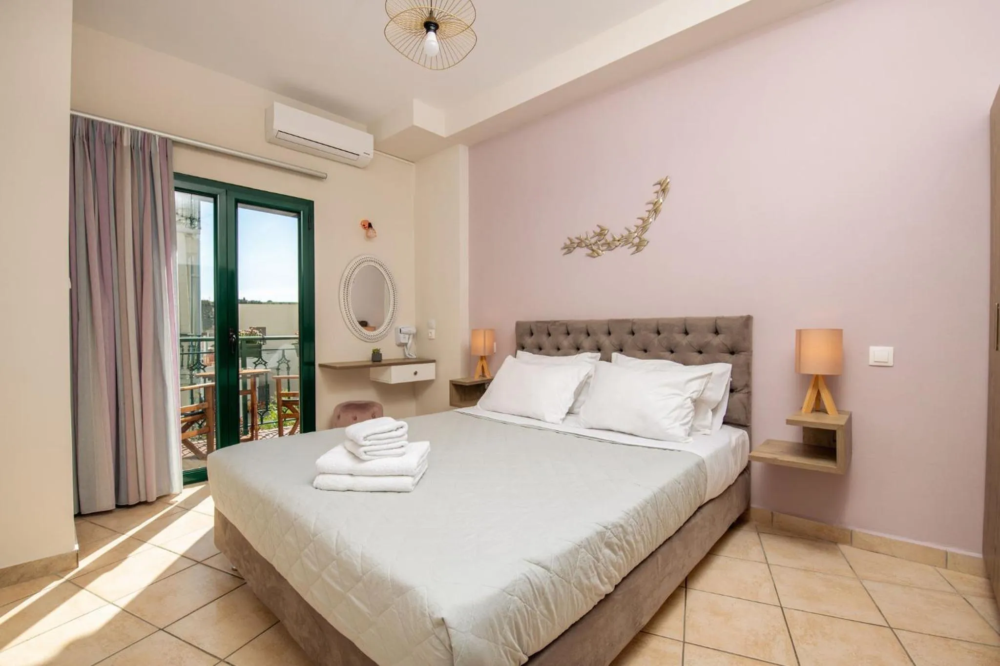 View (from property/room), Bed in Koukos Loft Apartments