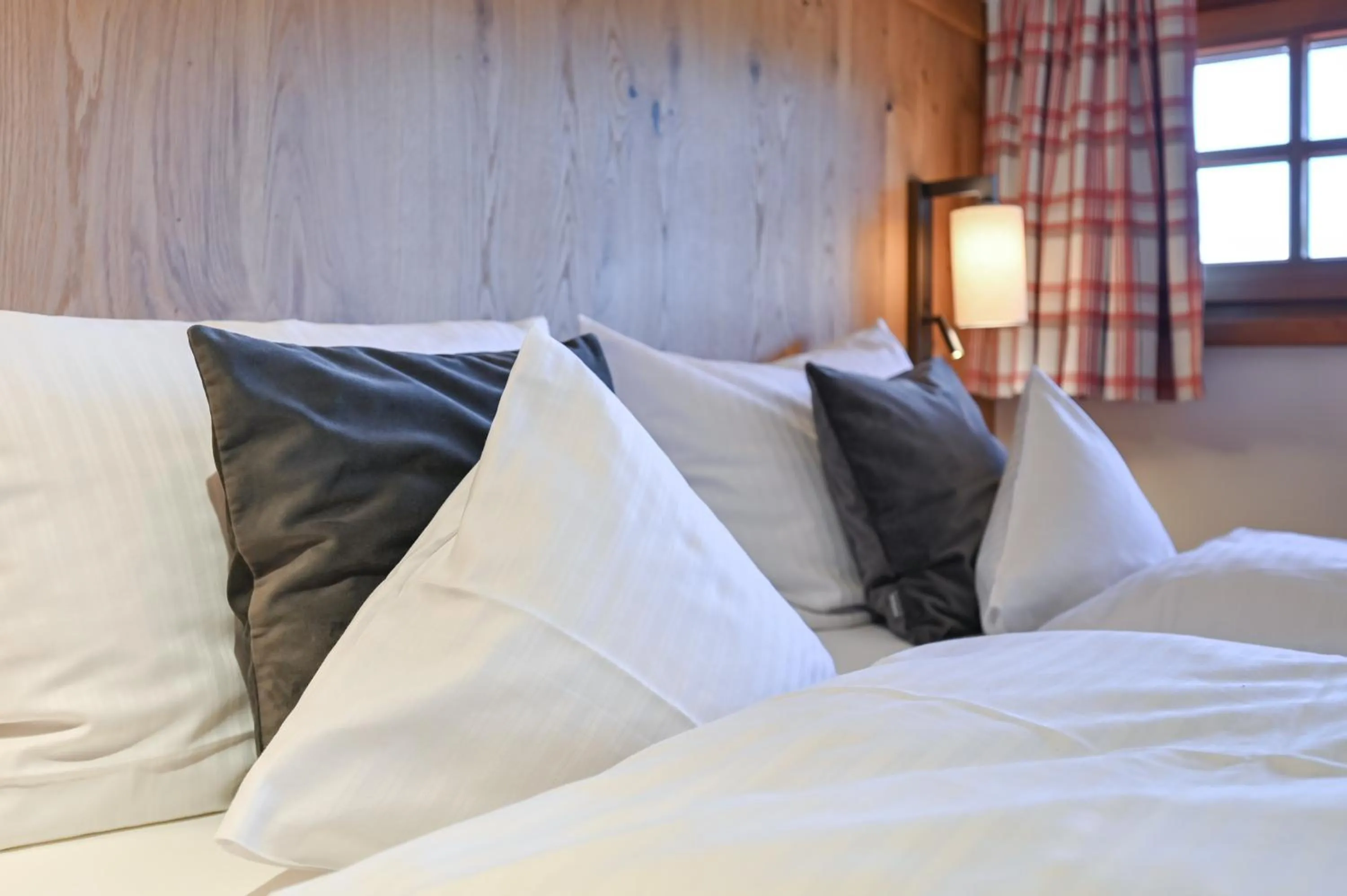 Decorative detail, Bed in Hotel Helmer