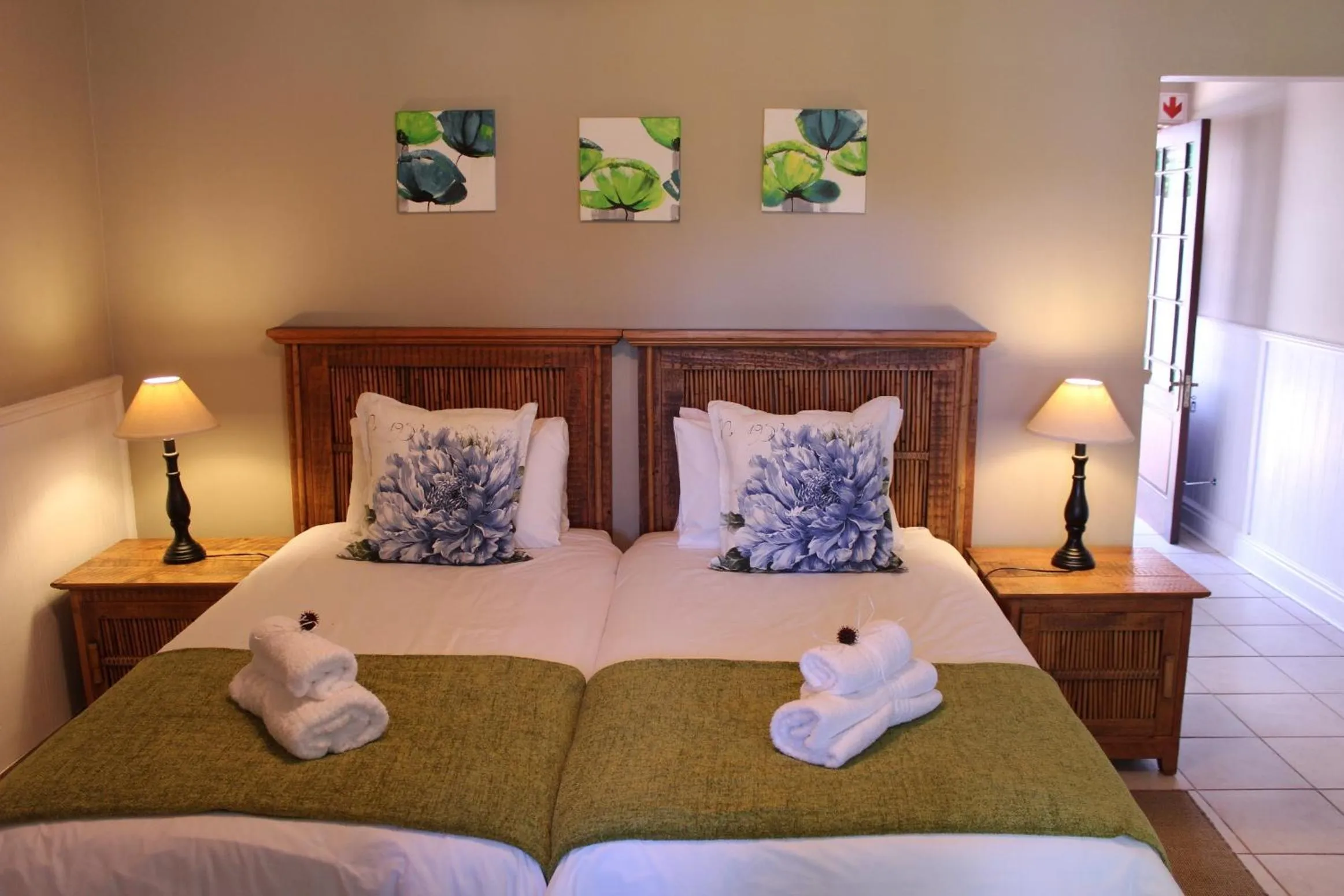 Bed in Blackwaters River Lodge, Knysna