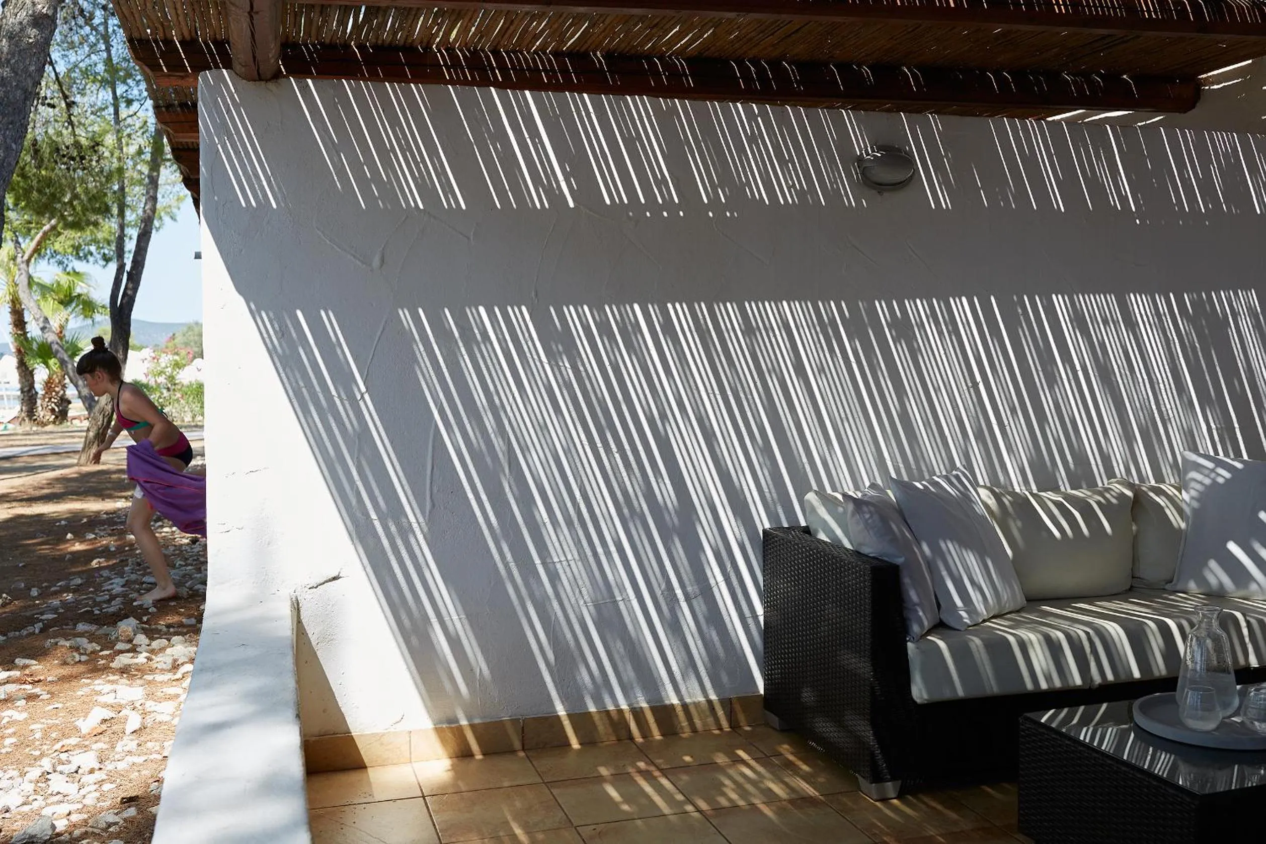 Seating area in Hydra Beach Resort