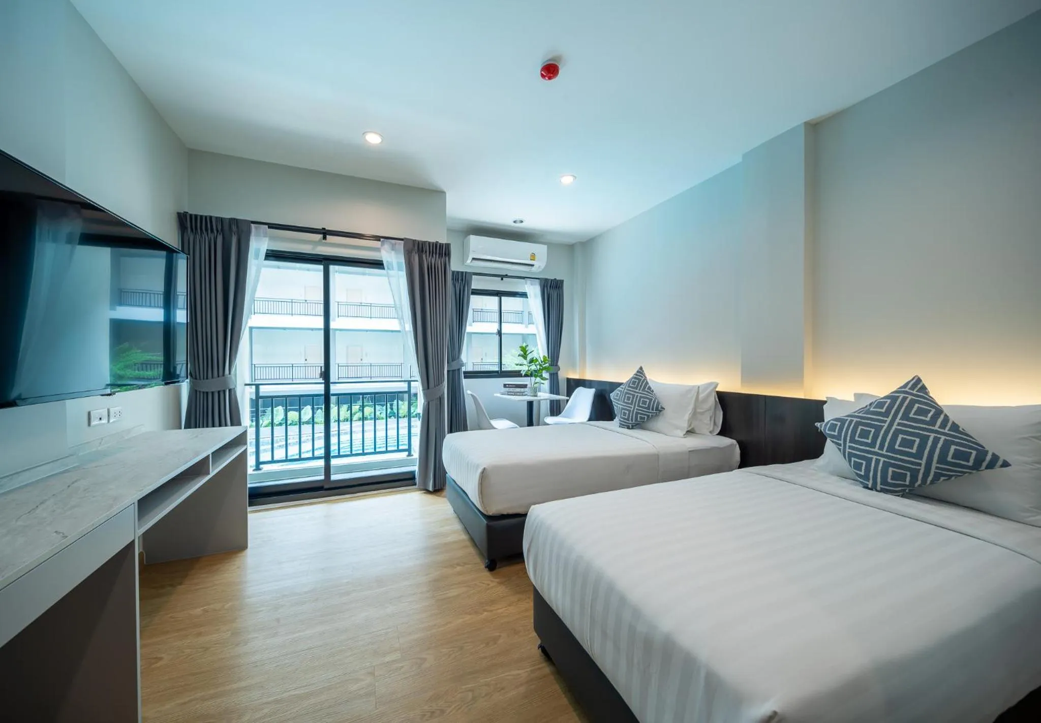 TV and multimedia, Bed in College Haus Rangnam