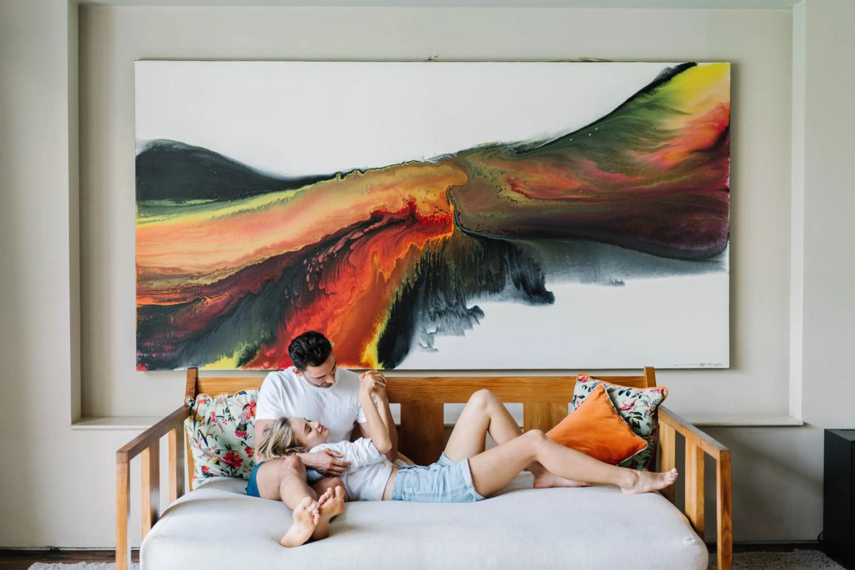 Living room, Bed in Berry Amour Romantic Villas