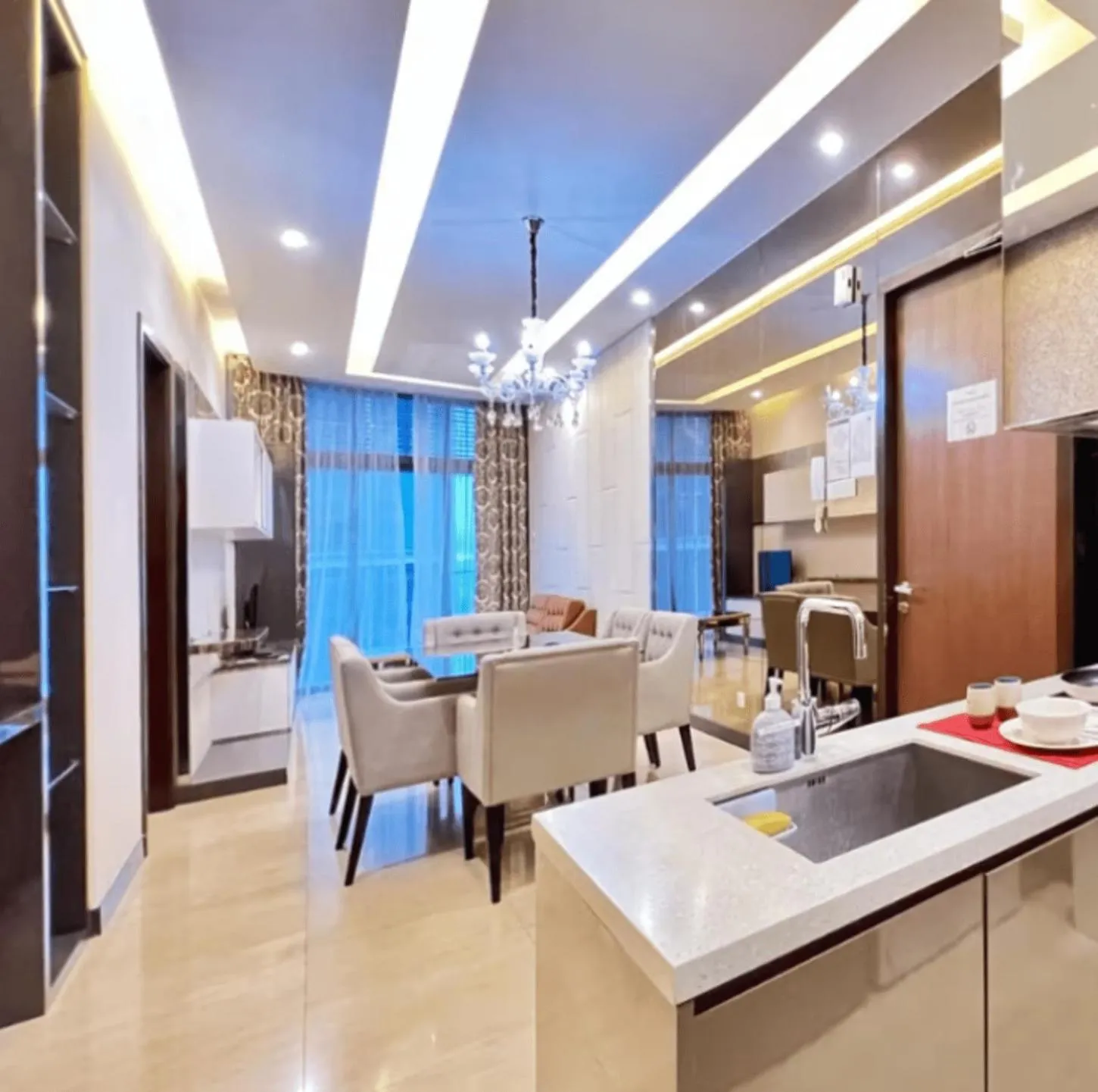 Dining area in Dorsett Residences Bukit Bintang
