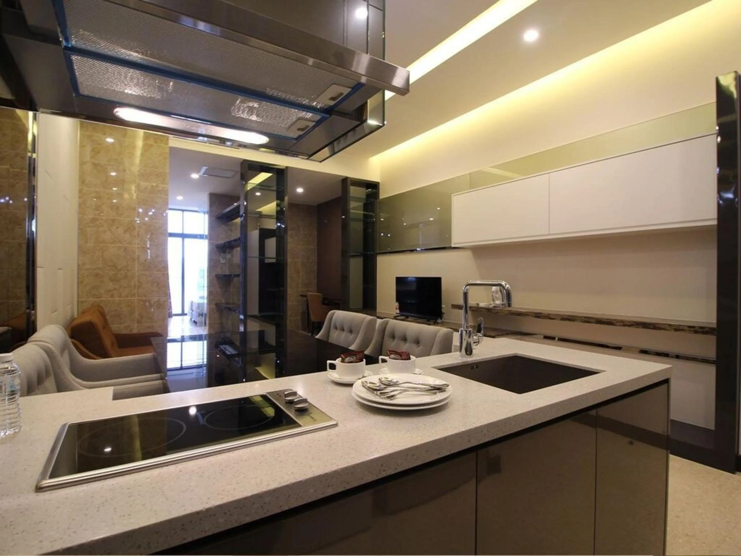 Kitchen or kitchenette in Dorsett Residences Bukit Bintang