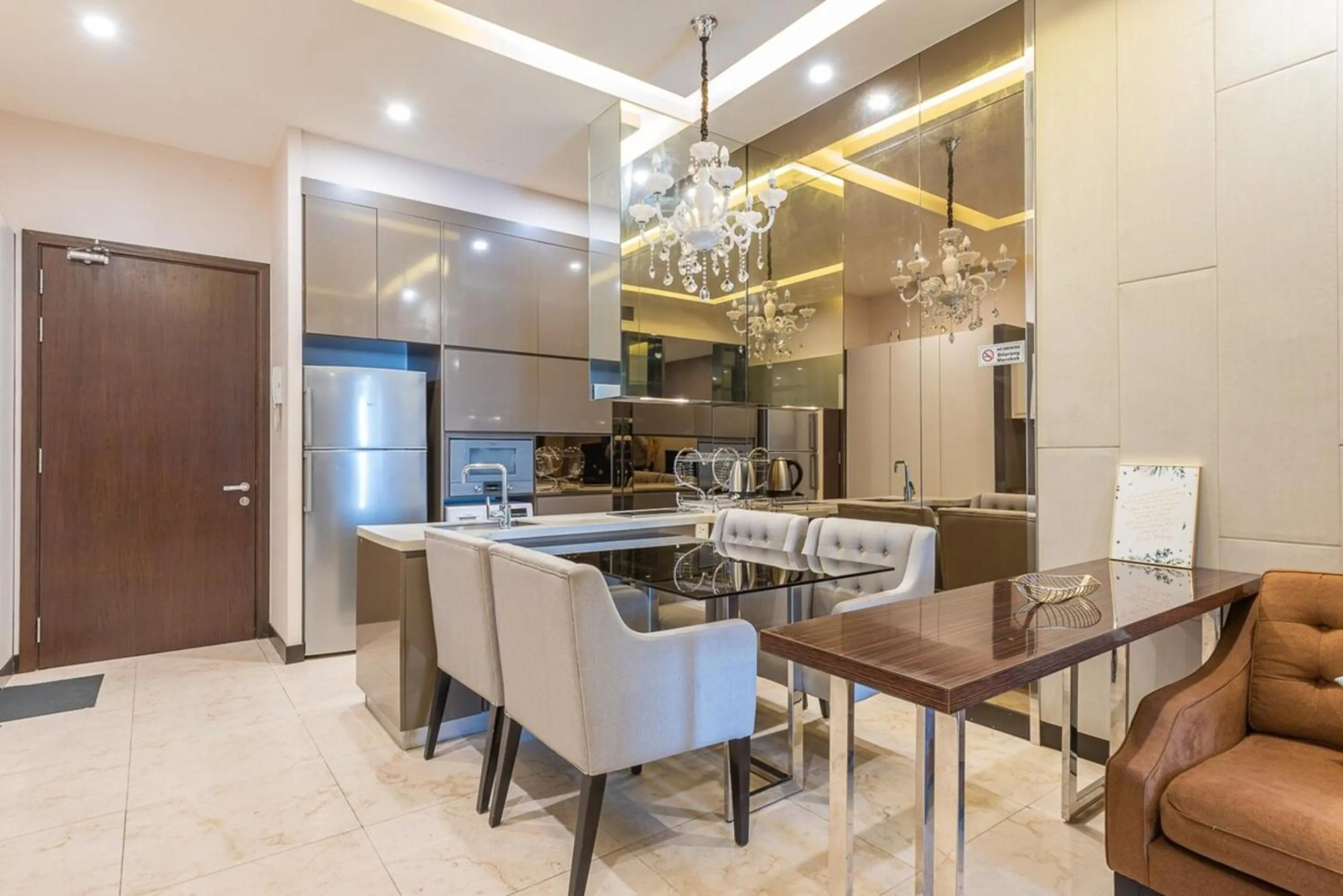 Kitchen or kitchenette in Dorsett Residences Bukit Bintang