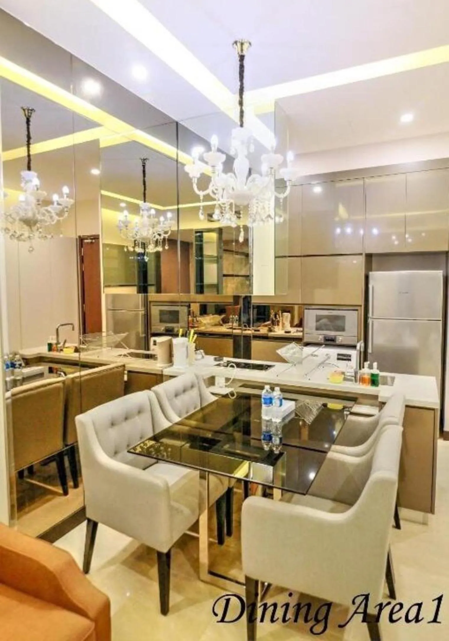 Dining area in Dorsett Residences Bukit Bintang