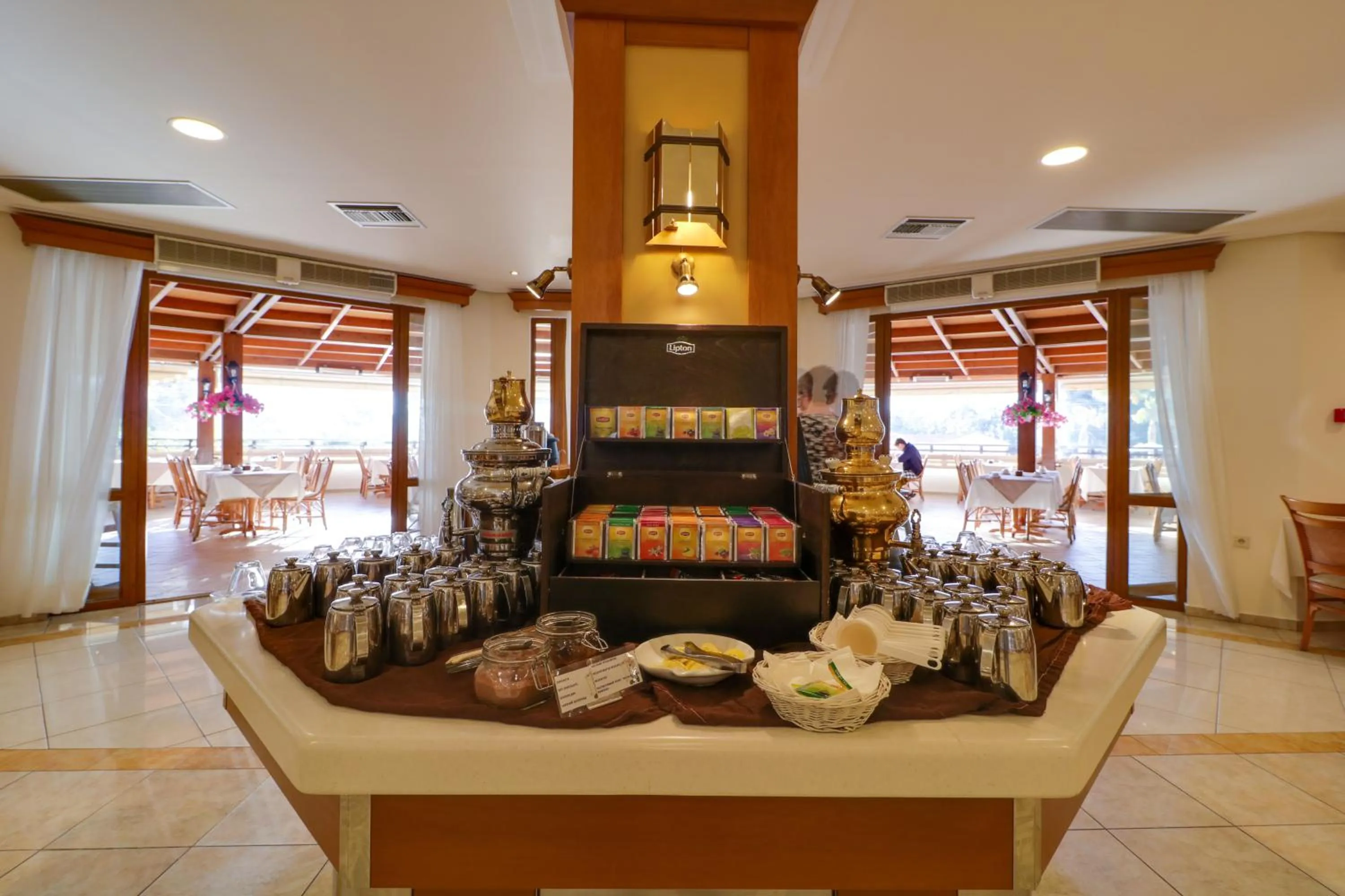 American breakfast in Aegean Melathron Thalasso Spa Hotel