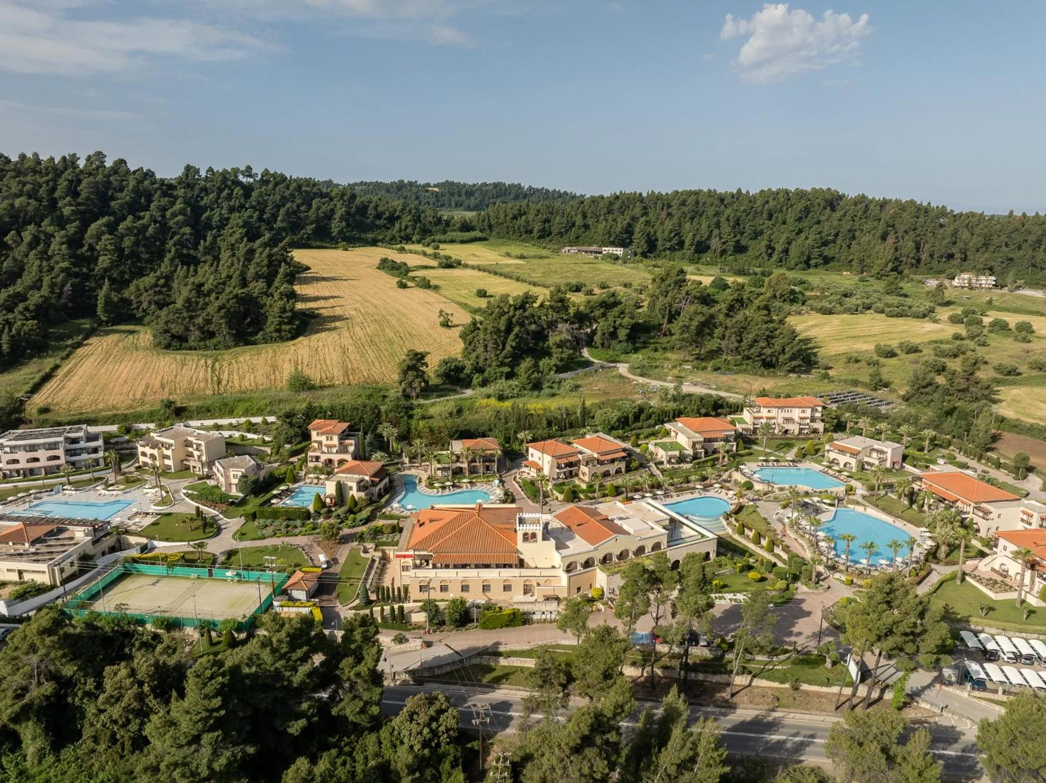 Bird's eye view in Aegean Melathron Thalasso Spa Hotel