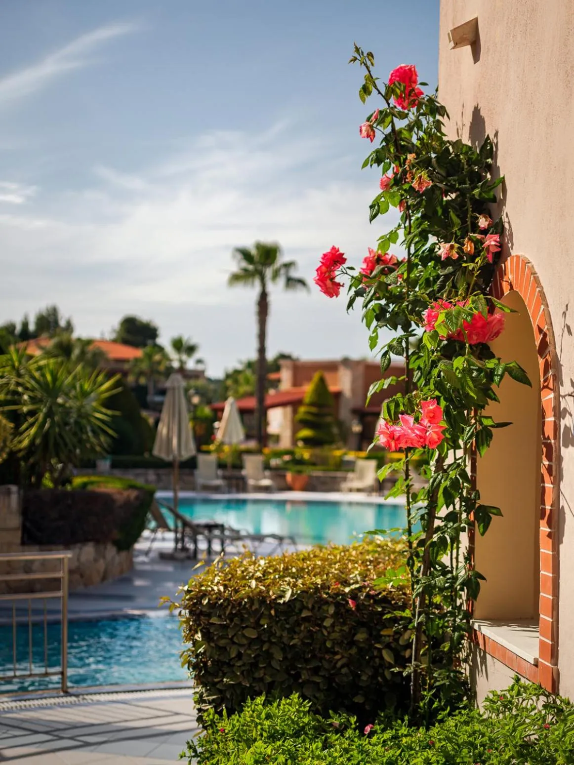 Pool view in Aegean Melathron Thalasso Spa Hotel