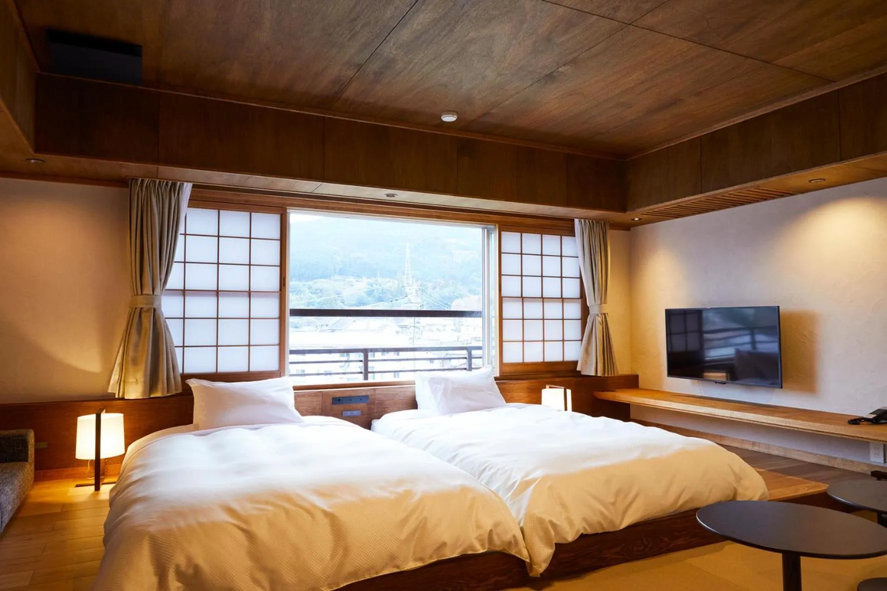 Bed in Ryokan Oomuraya