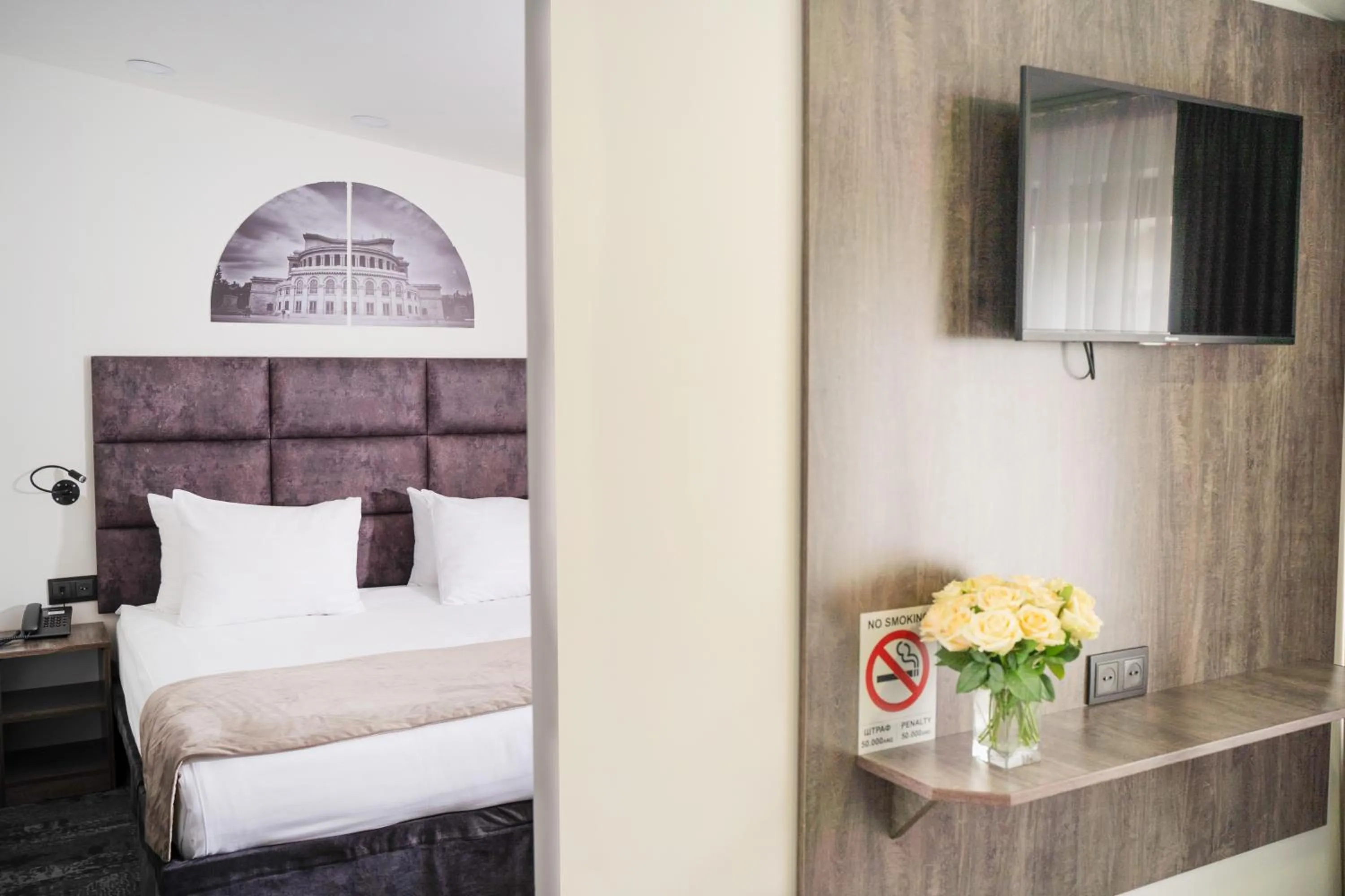 Bed in Median Hotel, City Center Yerevan